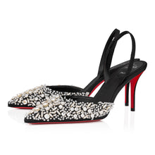 Load image into Gallery viewer, Christian Louboutin Queenissima Sling Women Shoes | Color Black
