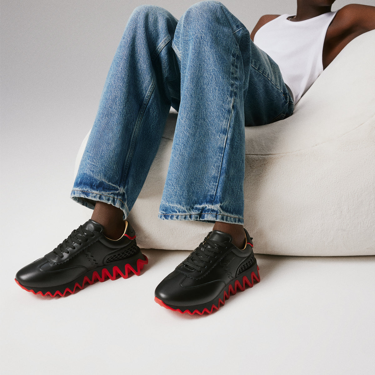 Christian Louboutin Loubishark Man Men Shoes | Color Black