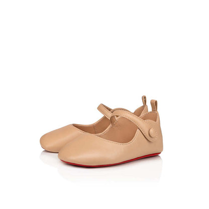 Christian Louboutin Baby Love Chick Kids Unisex Shoes | Color Nude