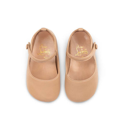 Christian Louboutin Baby Love Chick Kids Unisex Shoes | Color Nude