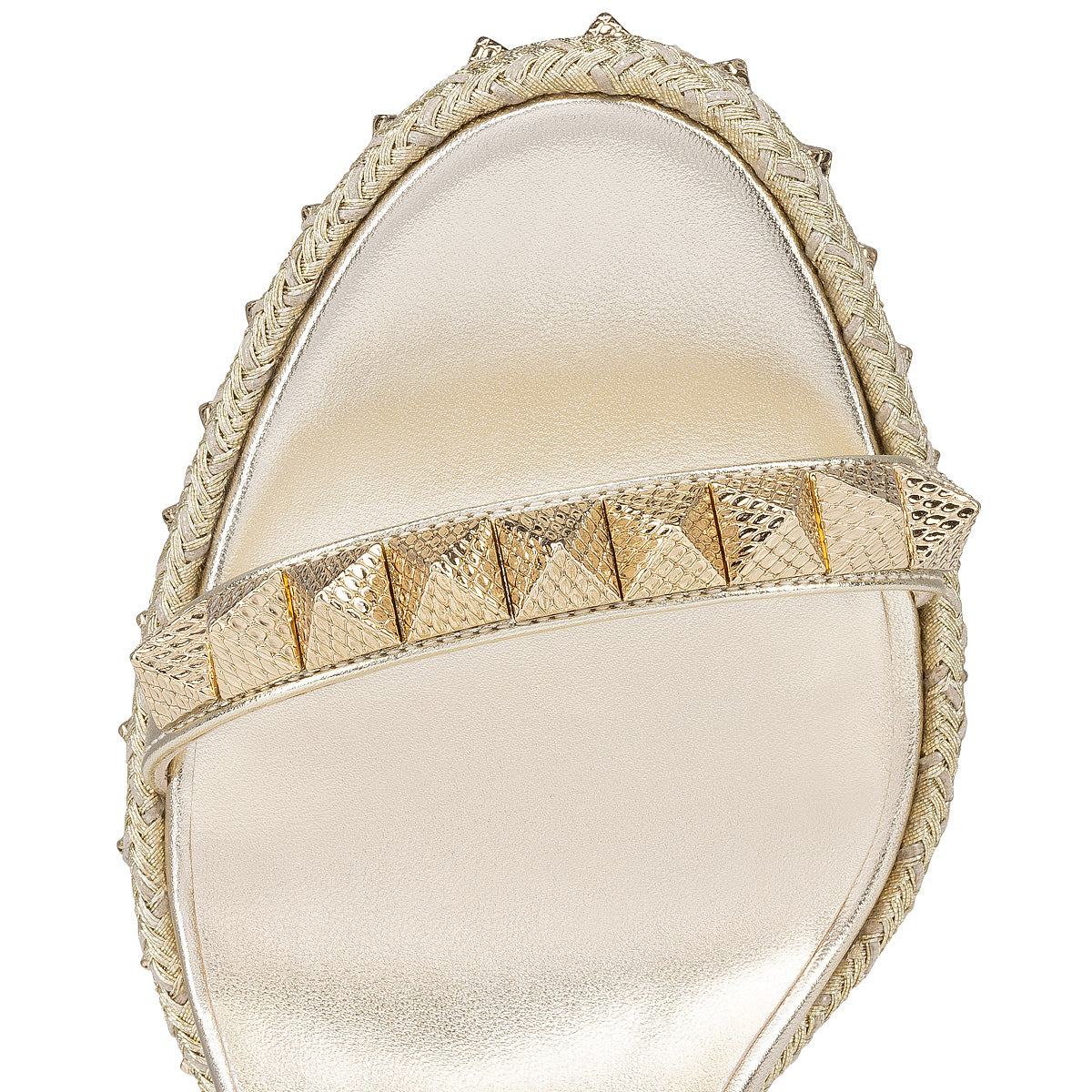 Christian Louboutin Pyraclou Women Shoes | Color Gold