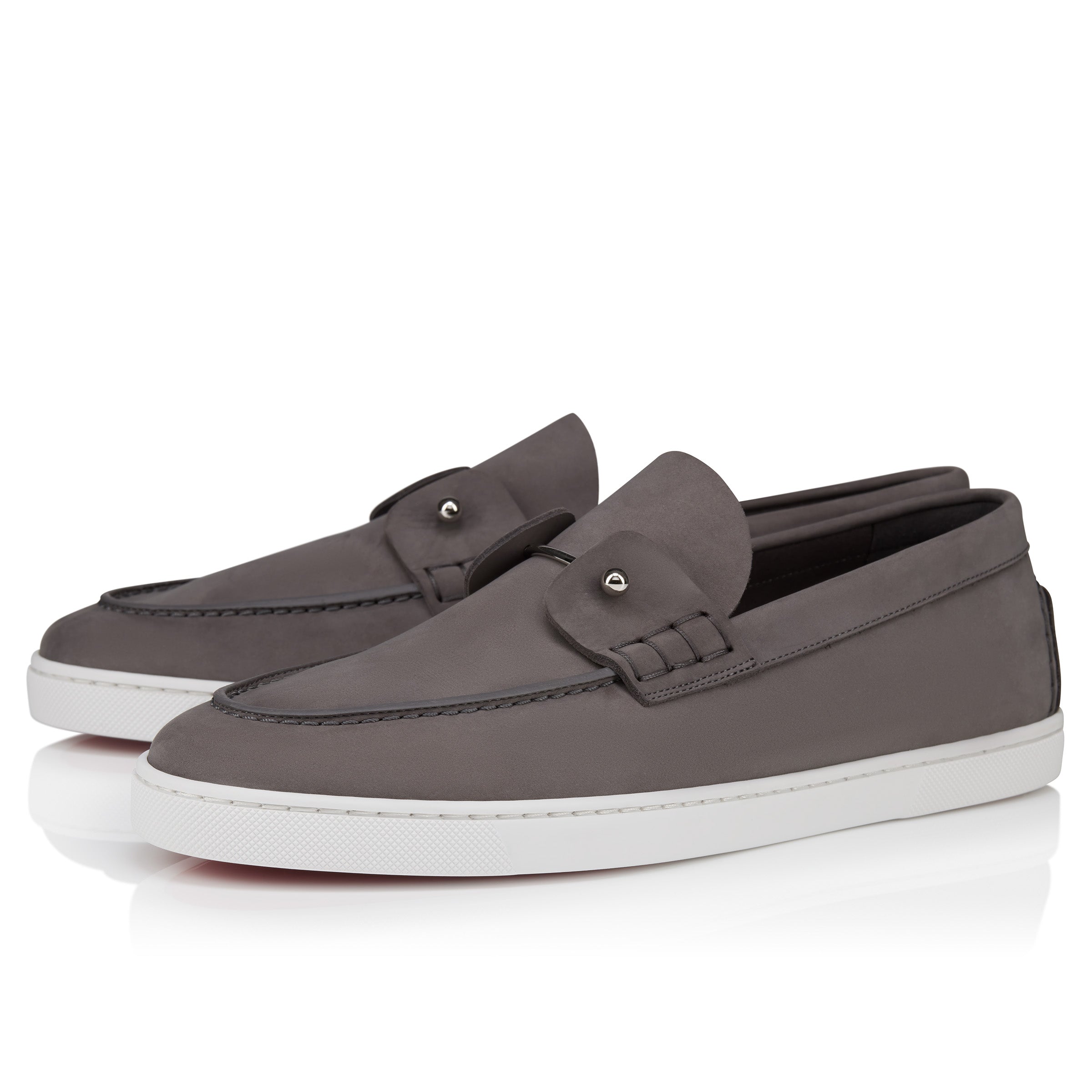 Christian Louboutin Chambeliboat Men Shoes | Color Grey