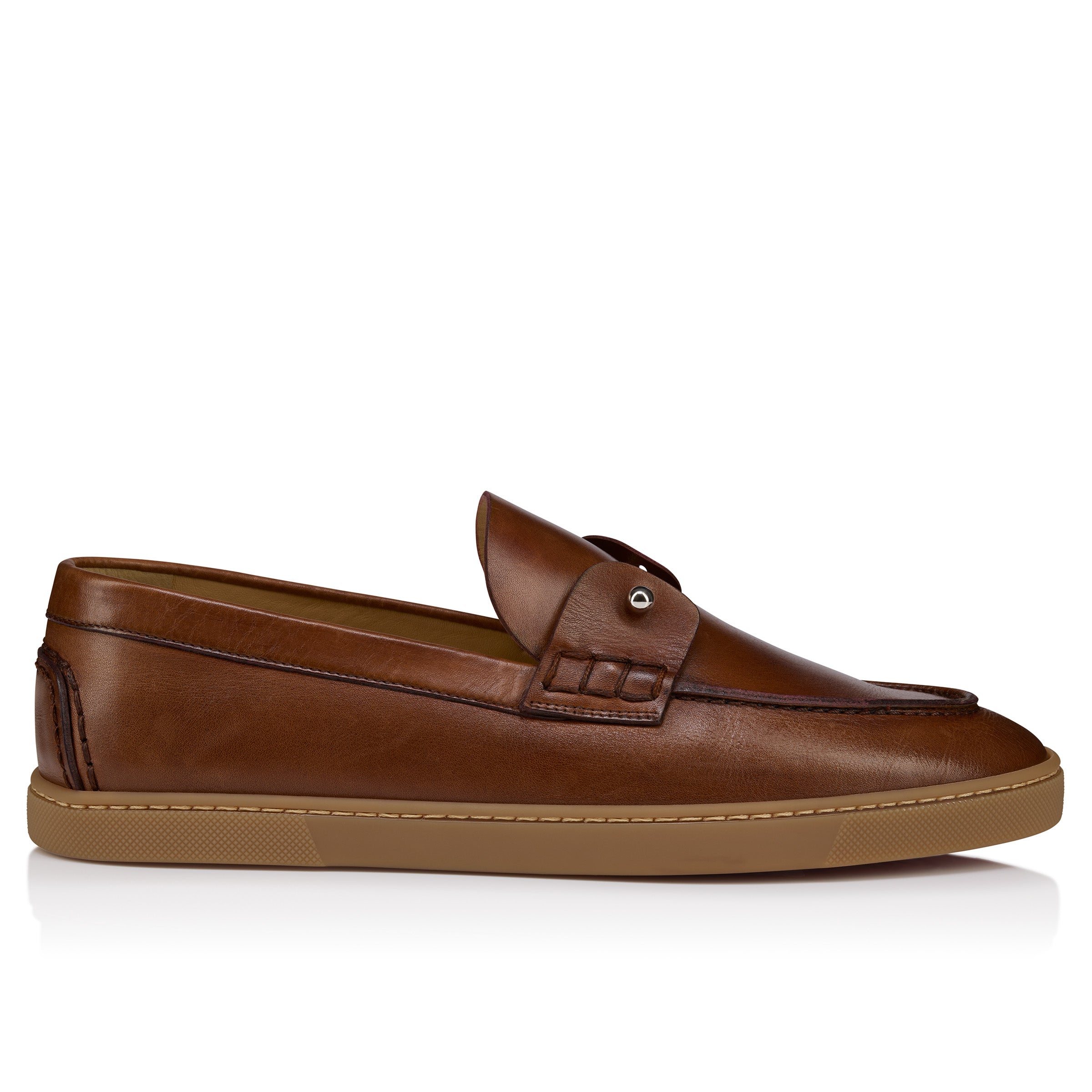 Christian Louboutin Chambeliboat Men Shoes | Color Brown New