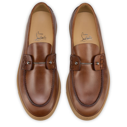 Christian Louboutin Chambeliboat Men Shoes | Color Brown New