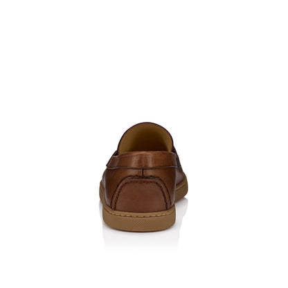 Christian Louboutin Chambeliboat Men Shoes | Color Brown New