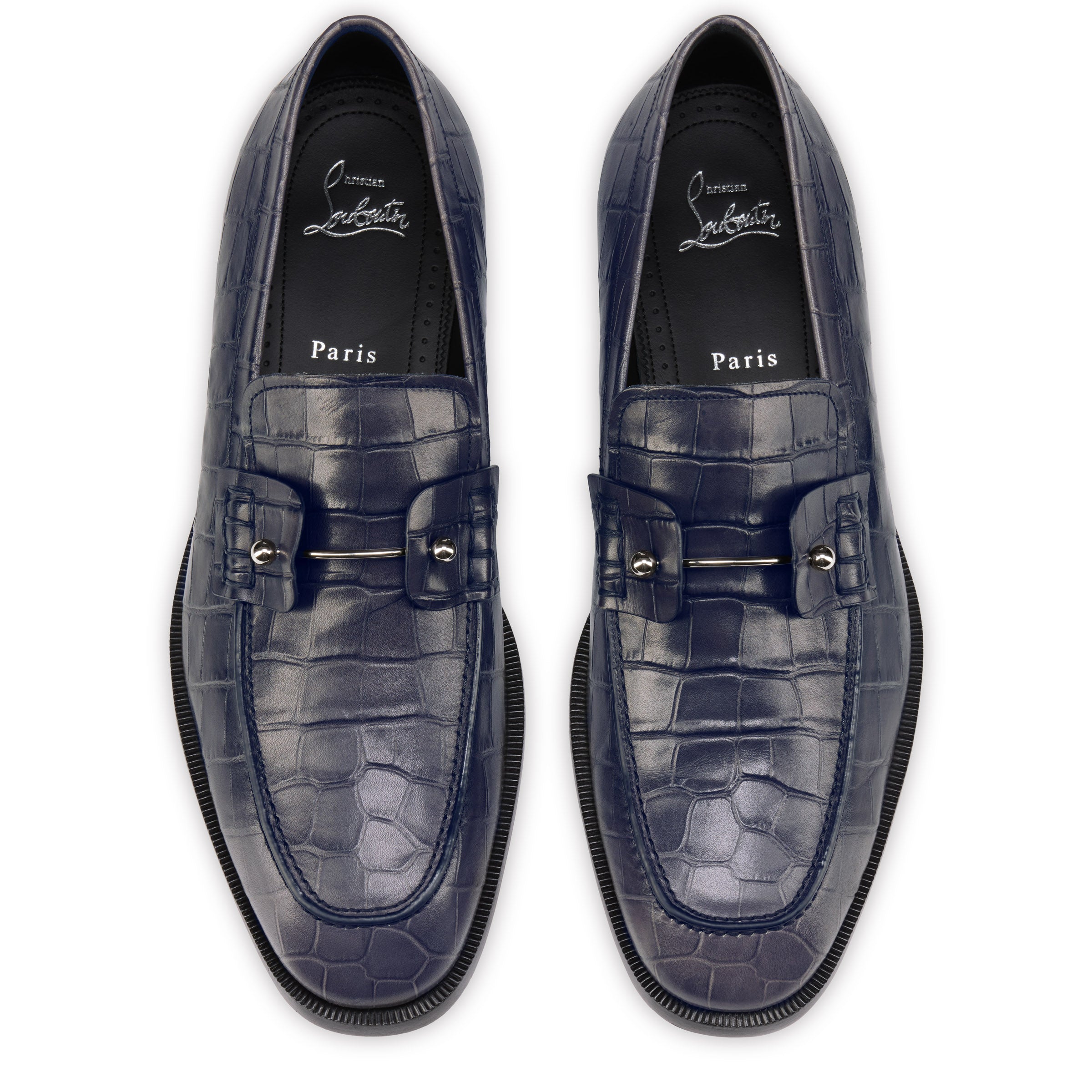 Christian Louboutin Chambelimoc Men Shoes | Color Grey