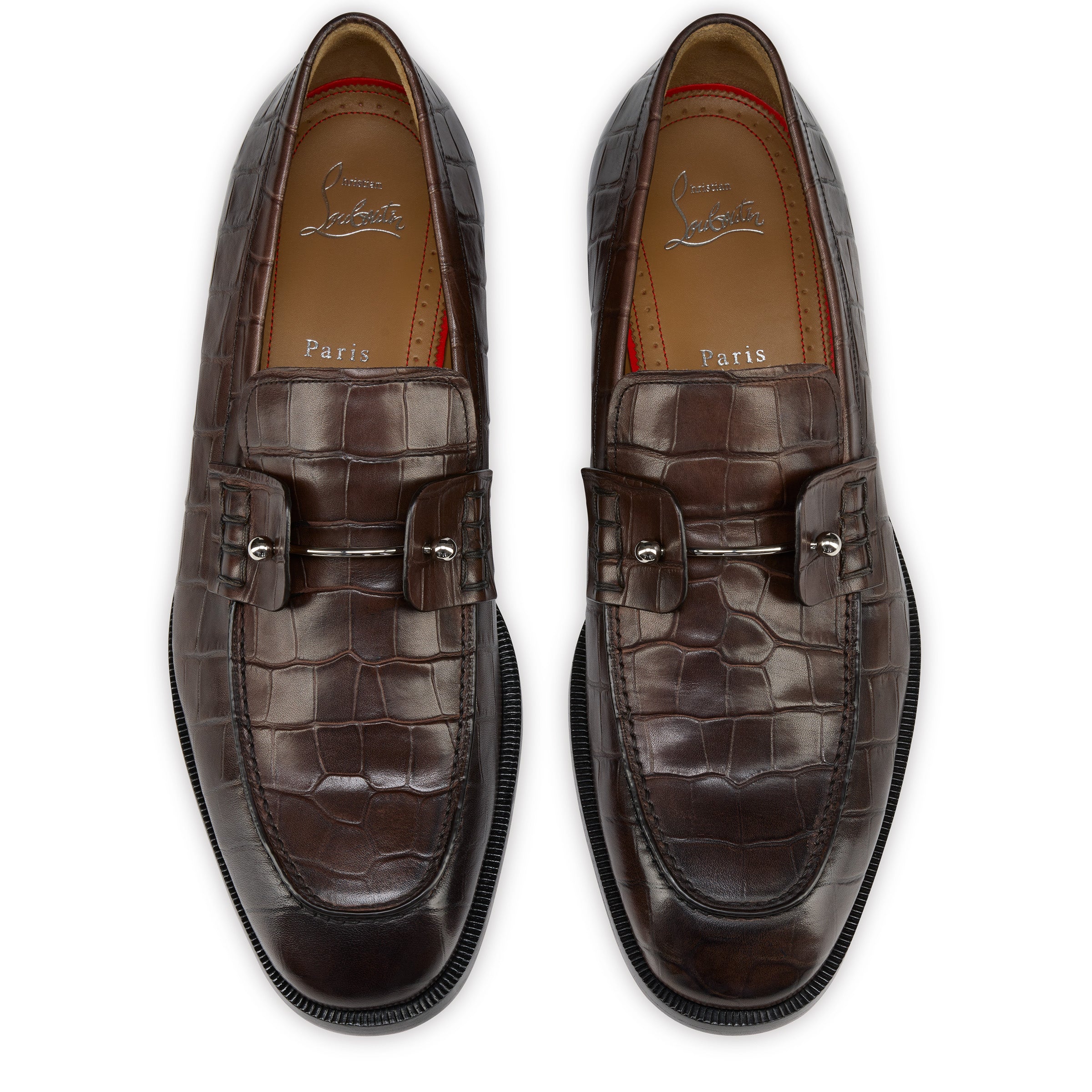 Christian Louboutin Chambelimoc Men Shoes | Color Brown New