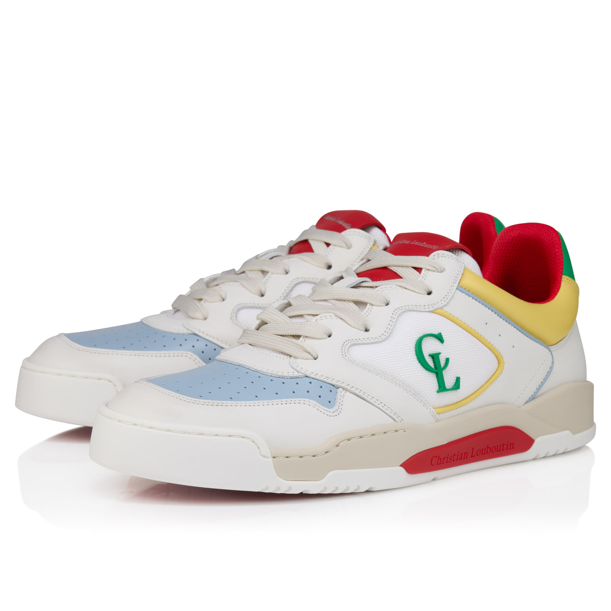 Christian Louboutin Bsktball 1 Retro Men Shoes | Color White