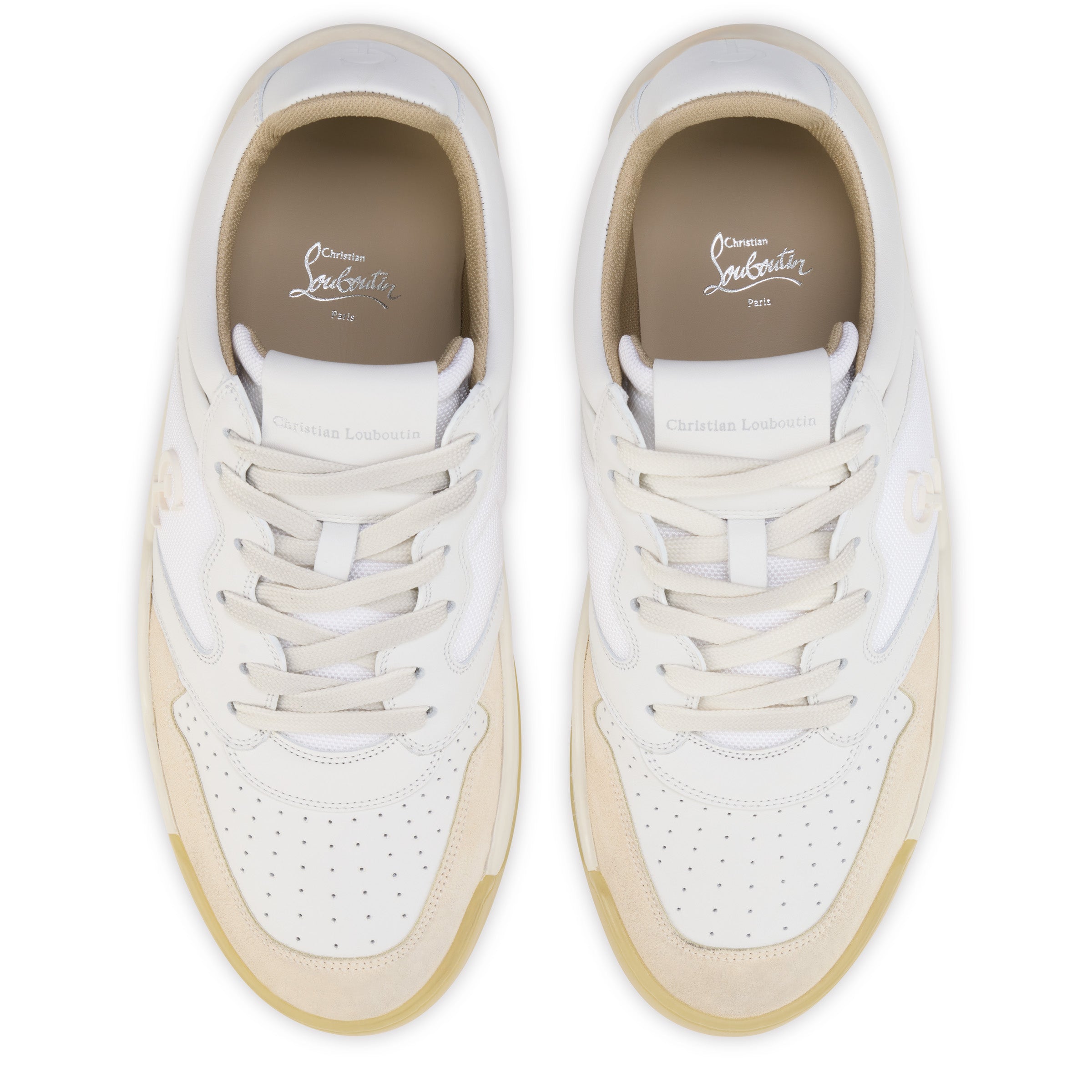 Christian Louboutin Bsktball 1 Retro Men Shoes | Color White