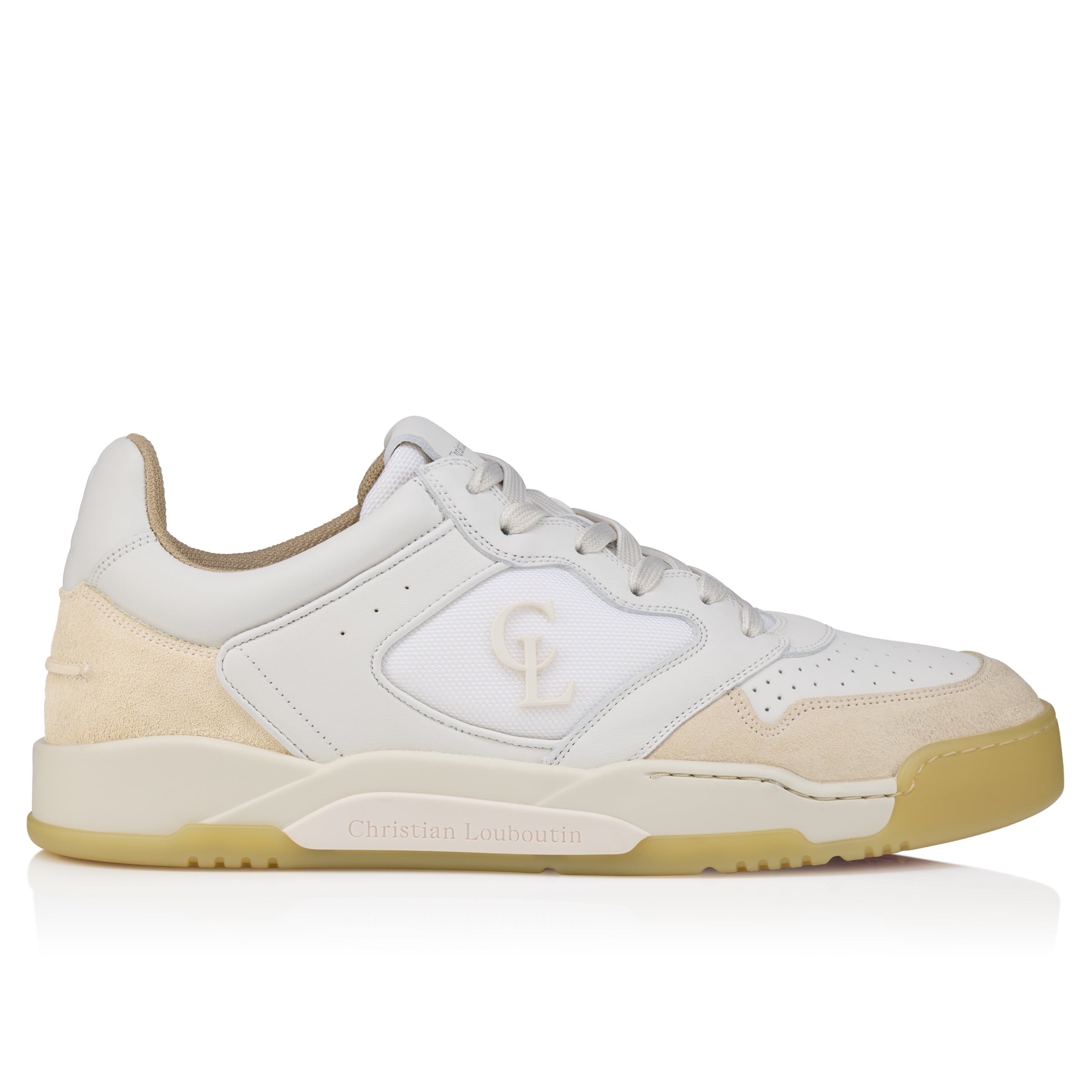 Christian Louboutin Bsktball 1 Retro Men Shoes | Color White