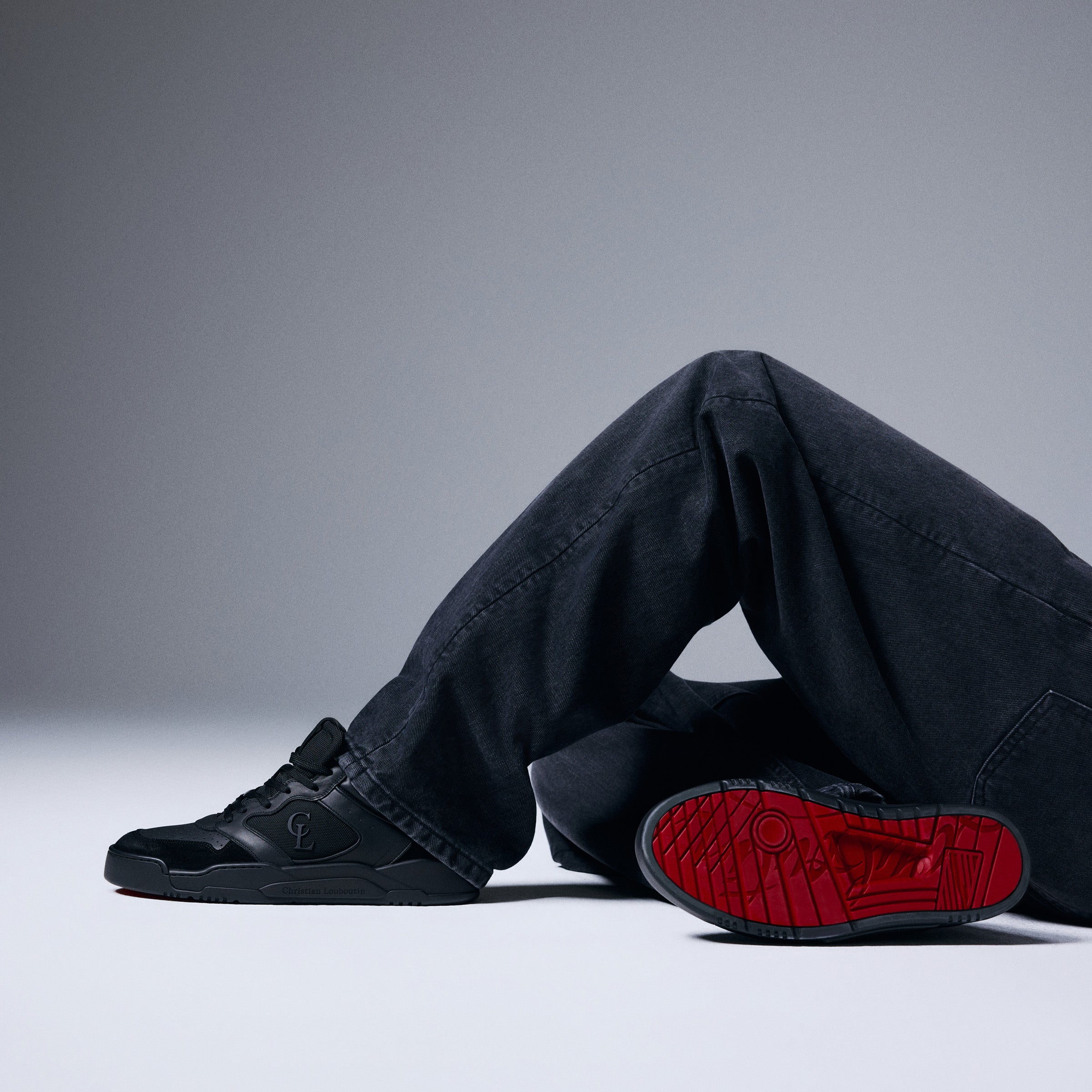 Christian Louboutin Bsktball 1 Retro Men Shoes | Color Black