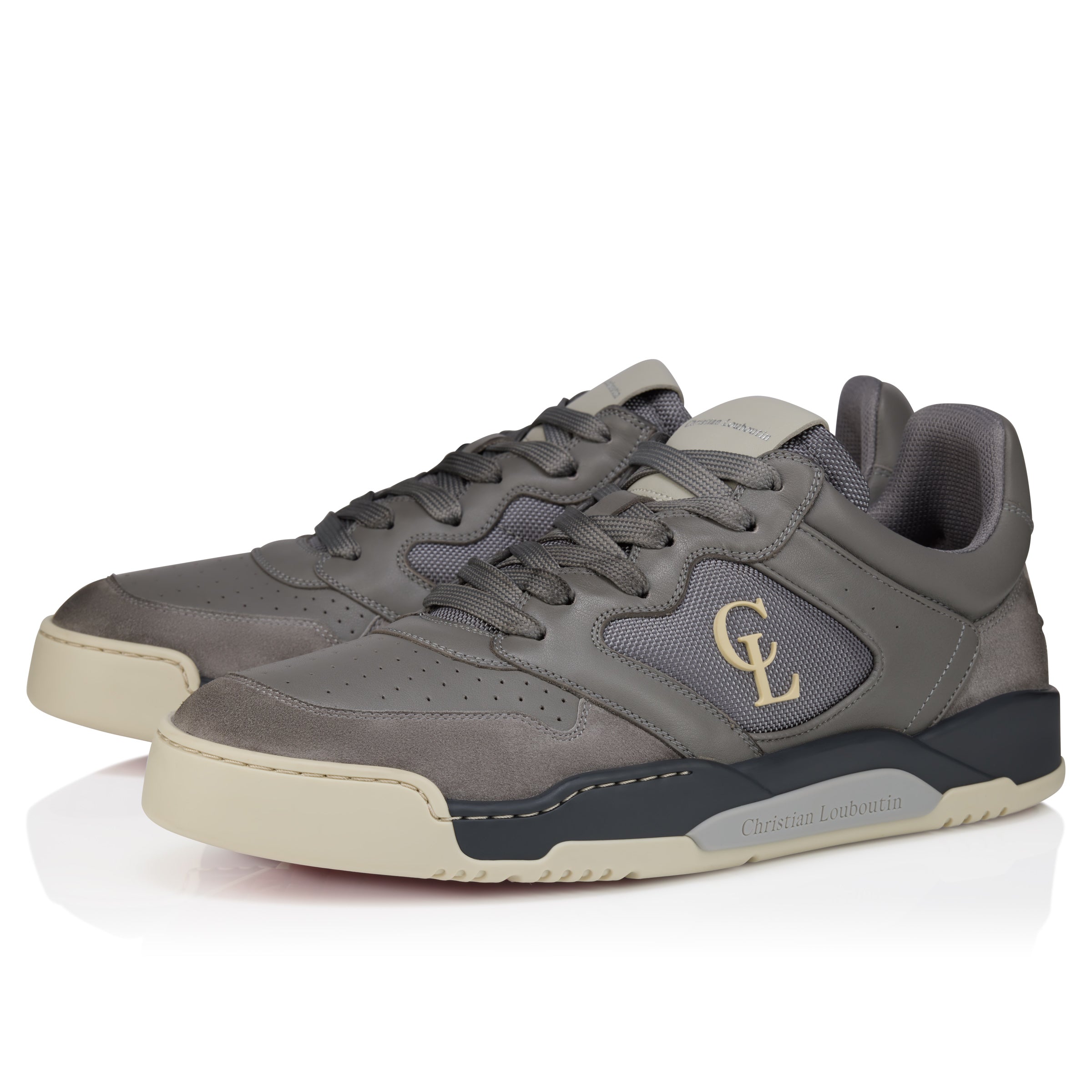 Christian Louboutin Bsktball 1 Retro Men Shoes | Color Grey