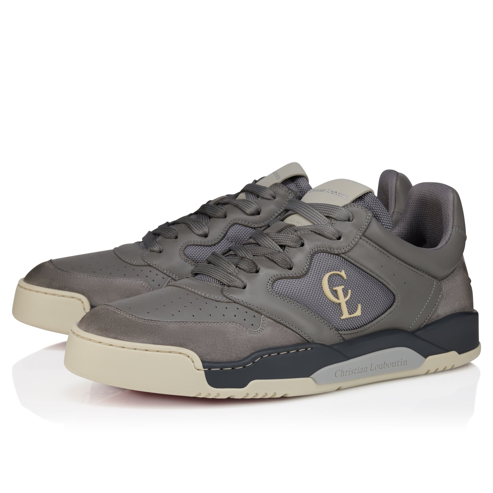 Christian Louboutin Bsktball 1 Retro Men Shoes | Color Grey
