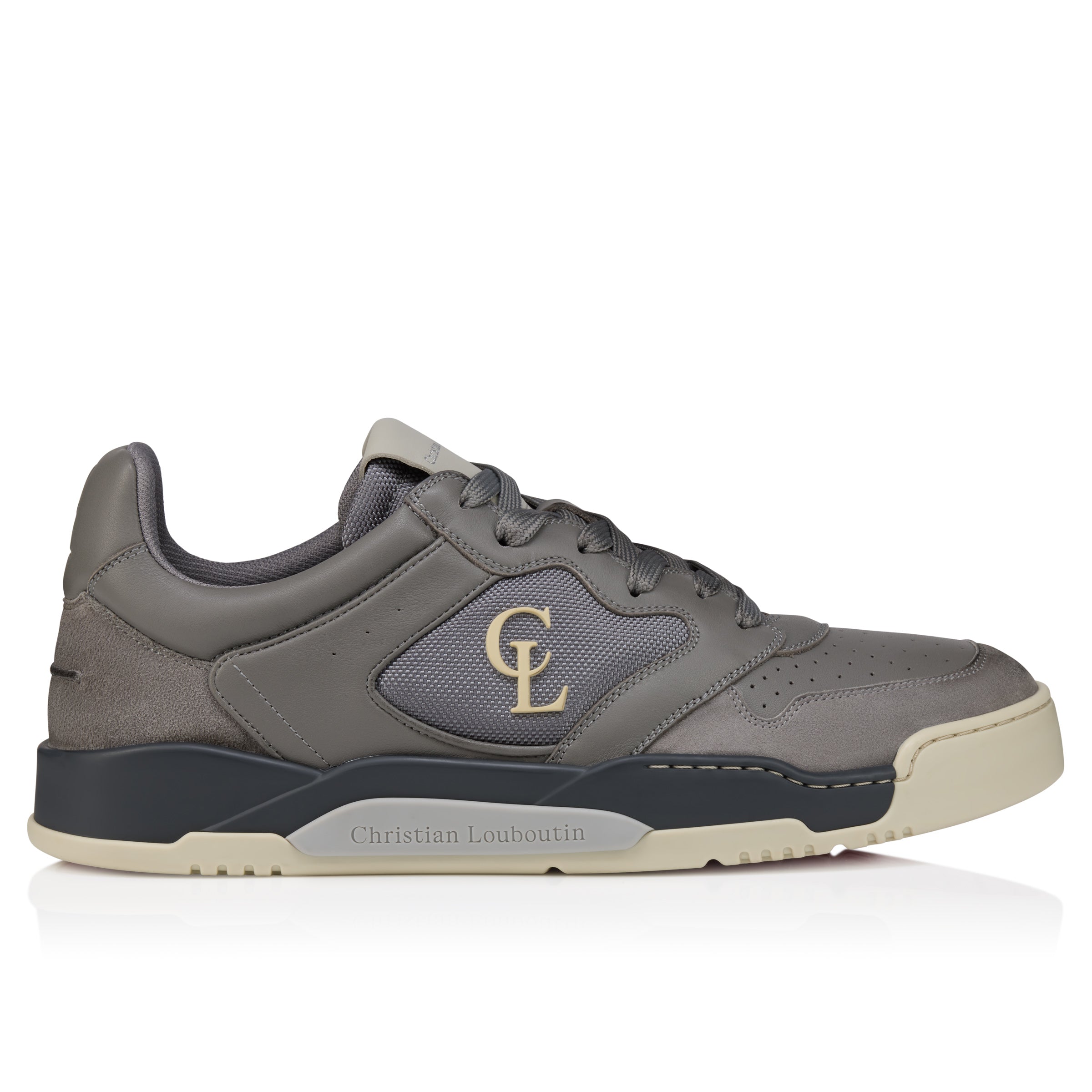 Christian Louboutin Bsktball 1 Retro Men Shoes | Color Grey