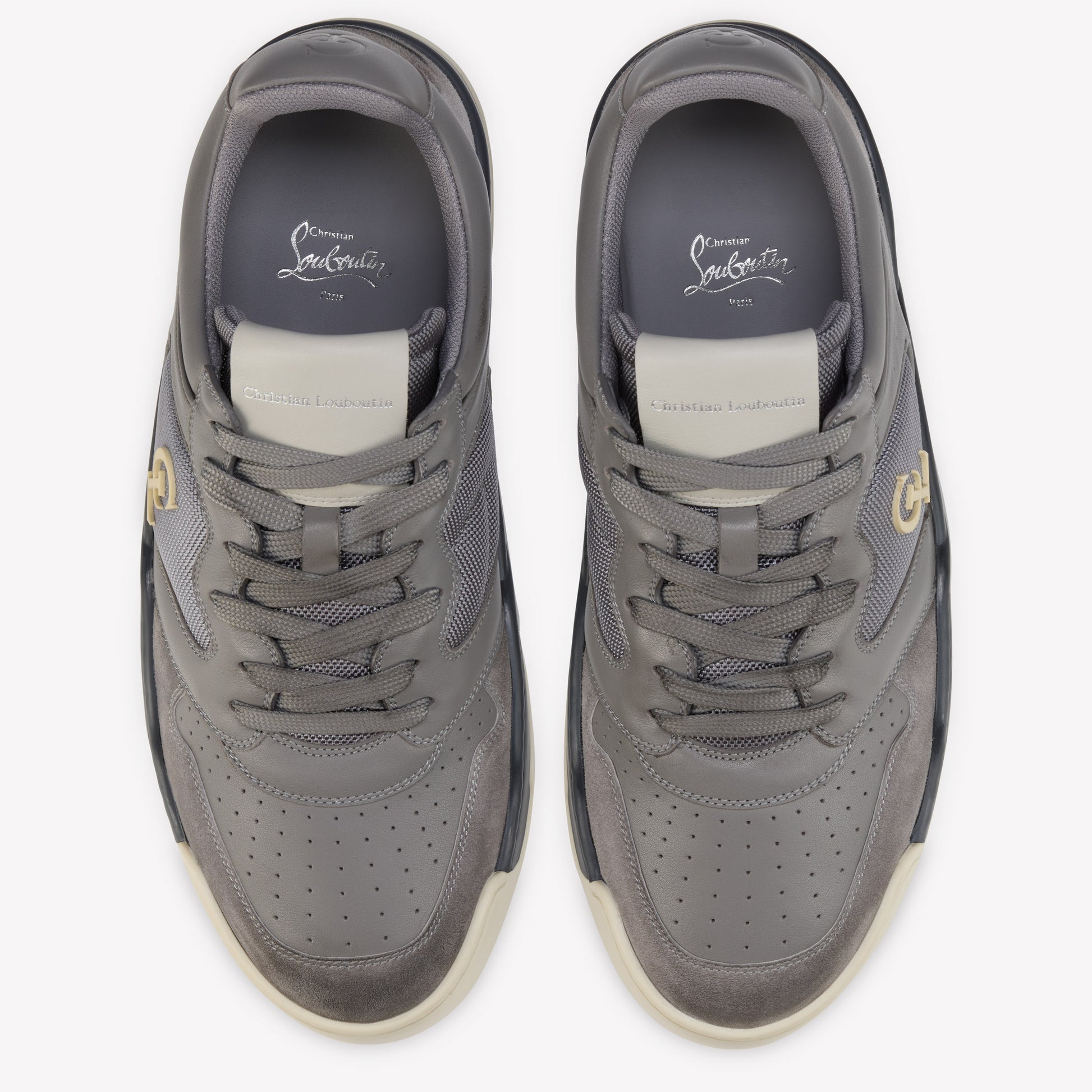 Christian Louboutin Bsktball 1 Retro Men Shoes | Color Grey