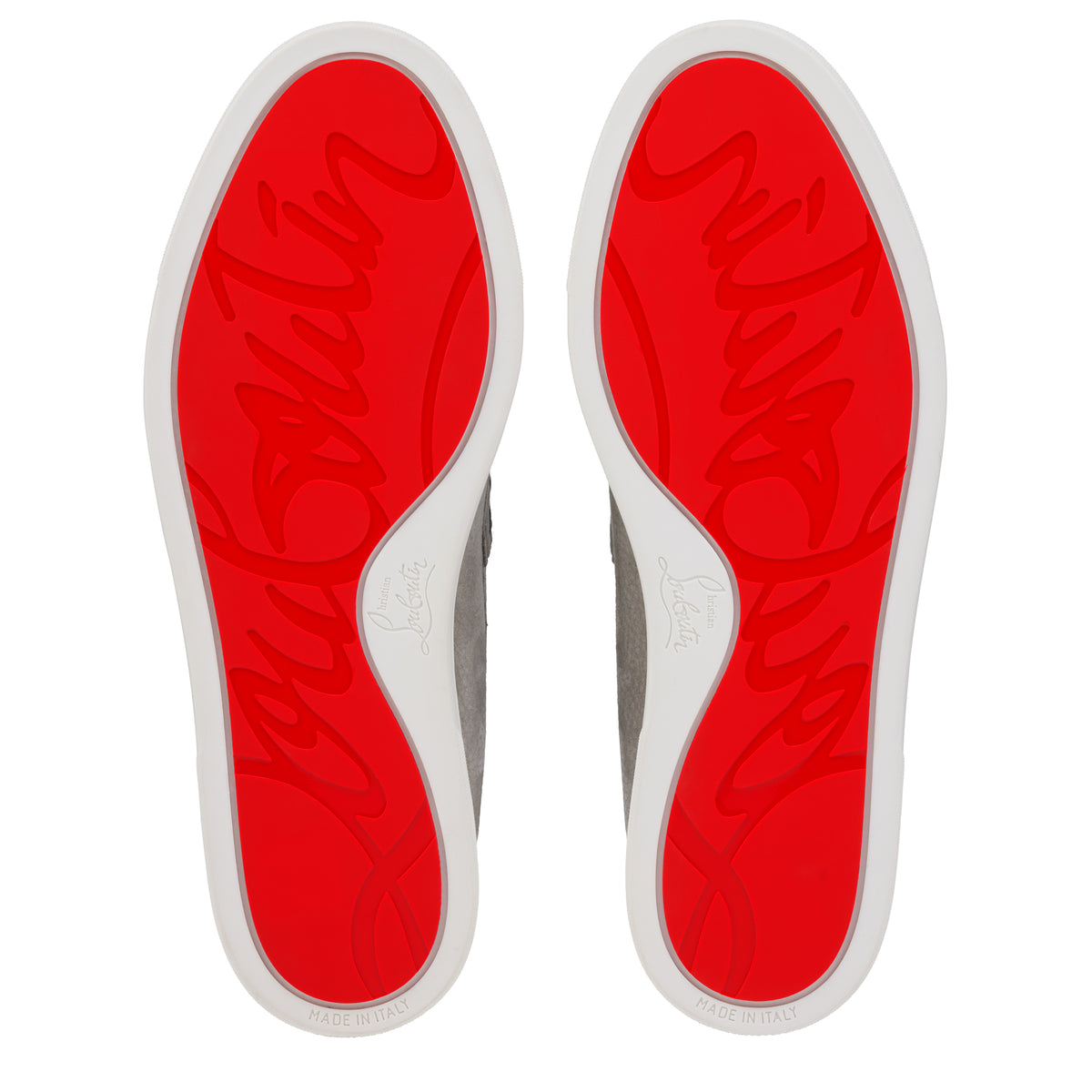 Christian Louboutin Chambeliboat Men Shoes | Color Grey