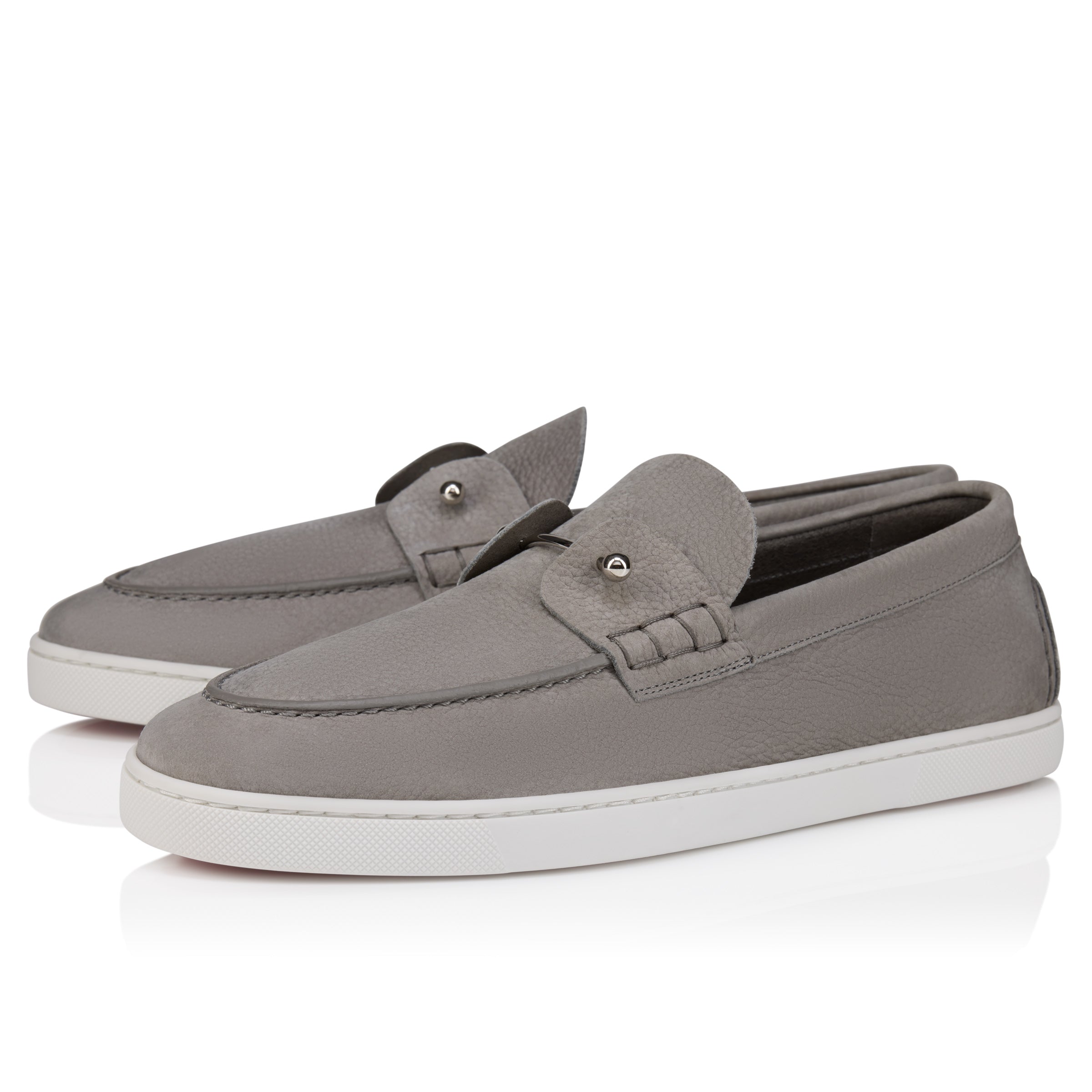 Christian Louboutin Chambeliboat Men Shoes | Color Grey