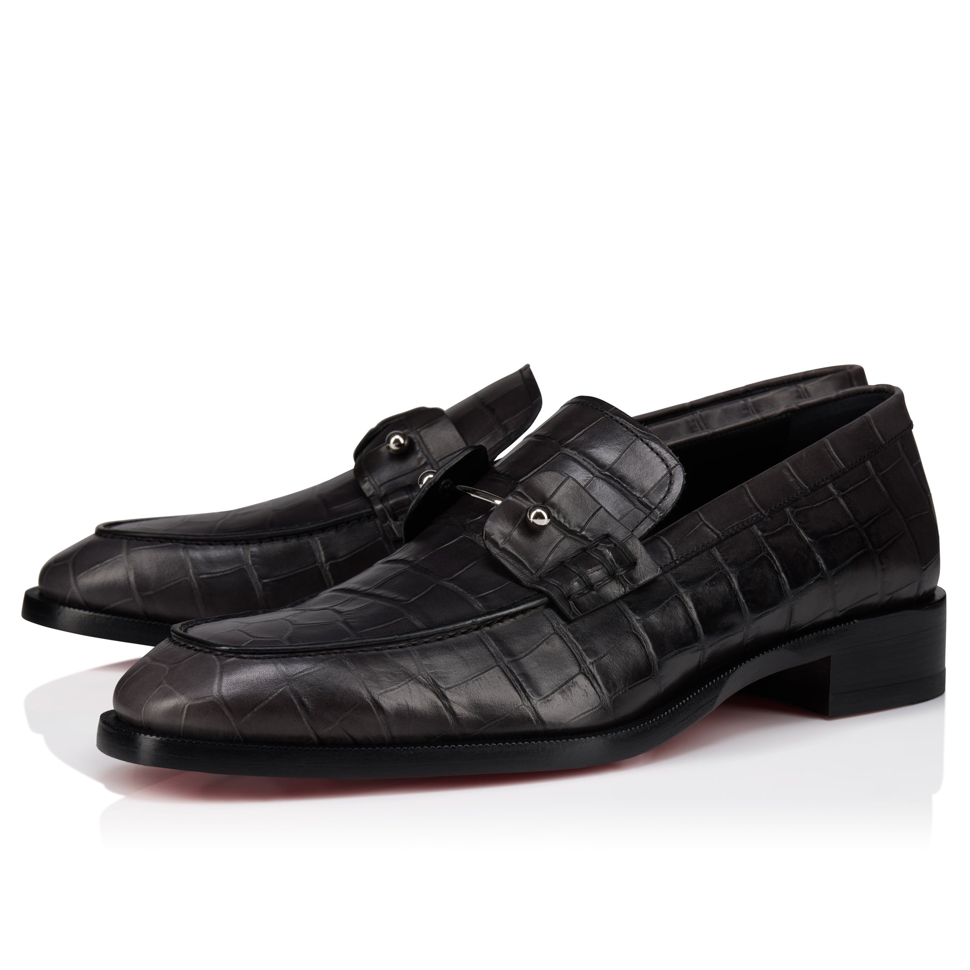 Christian Louboutin Chambelimoc Men Shoes | Color Grey