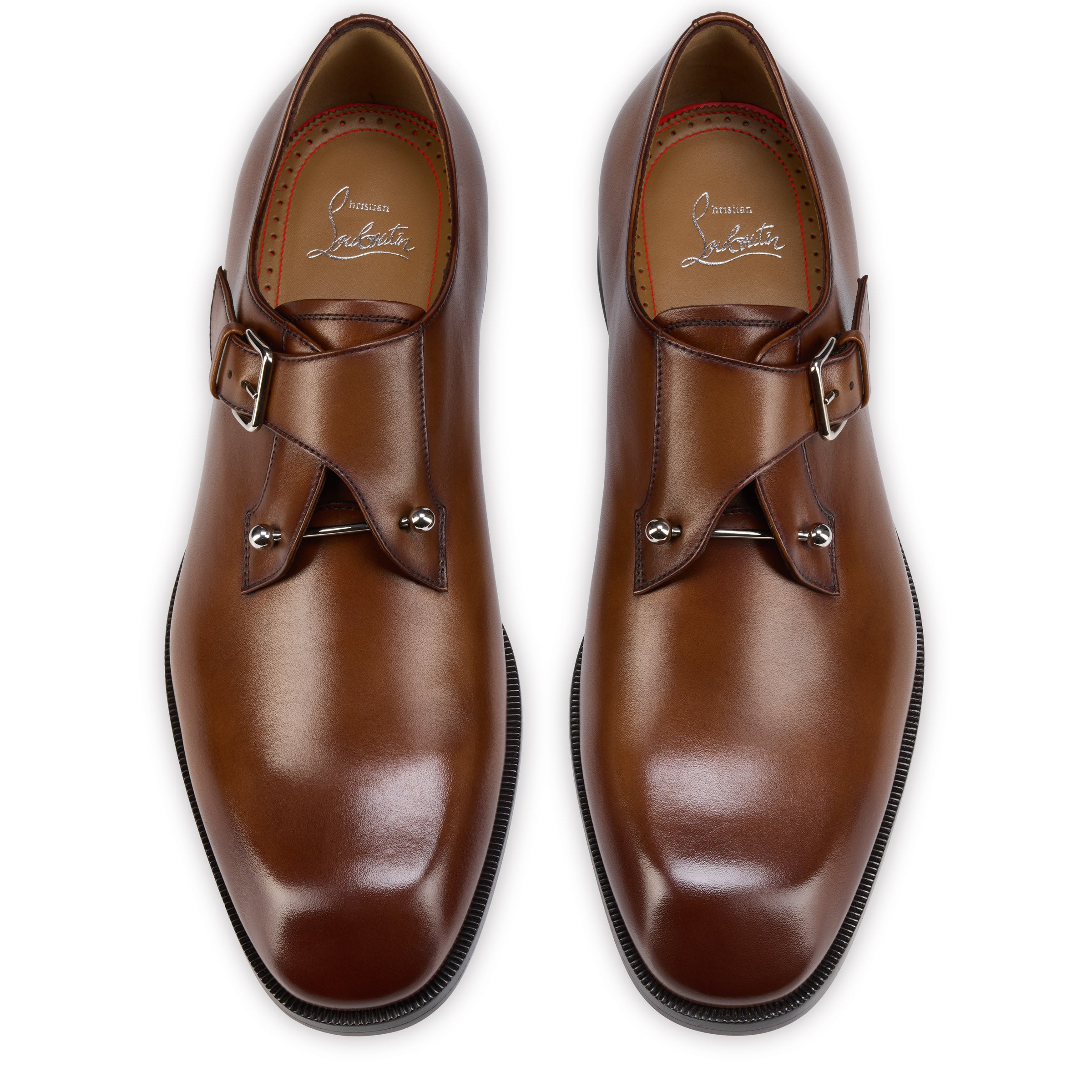 Christian Louboutin Chambelimonk Men Shoes | Color Brown New