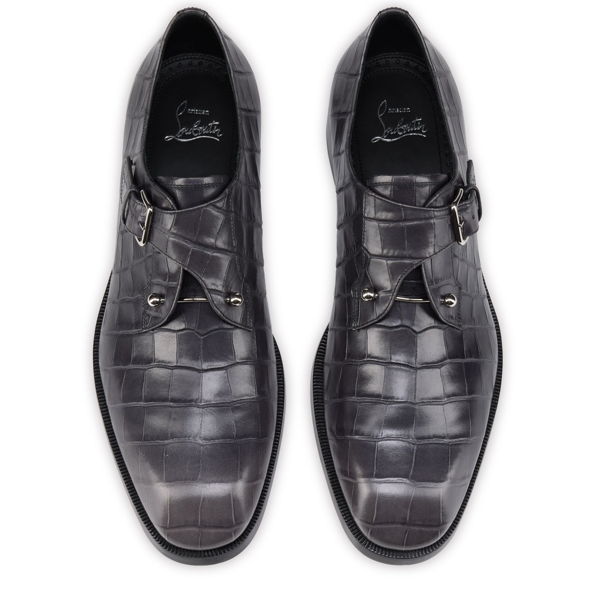 Christian Louboutin Chambelimonk Men Shoes | Color Grey