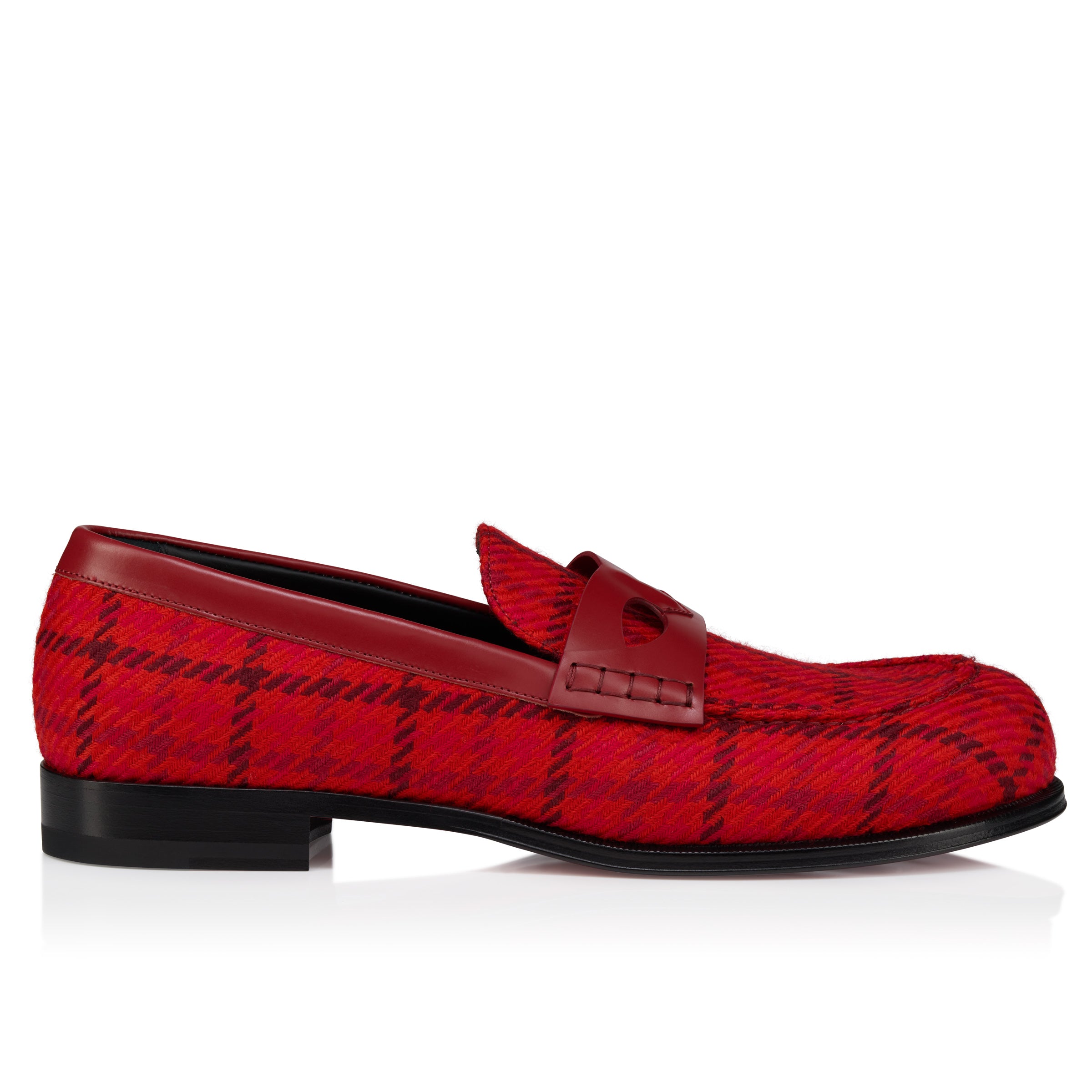 Christian Louboutin Circ Loafer Men Shoes | Color Red