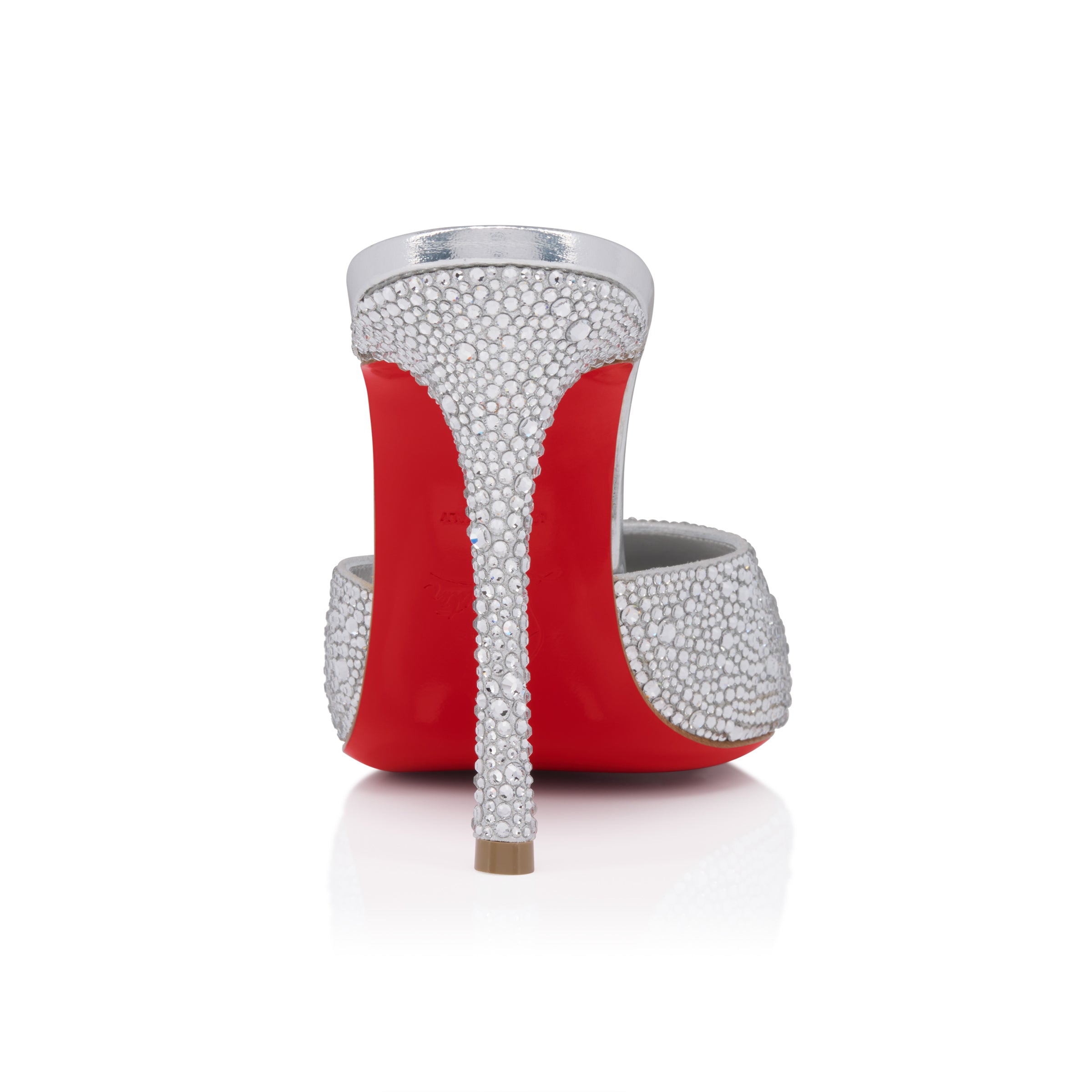 Christian Louboutin Dolly Mule Strass Women Shoes | Color Silver