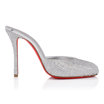 Christian Louboutin Dolly Mule Strass Women Shoes | Color Silver
