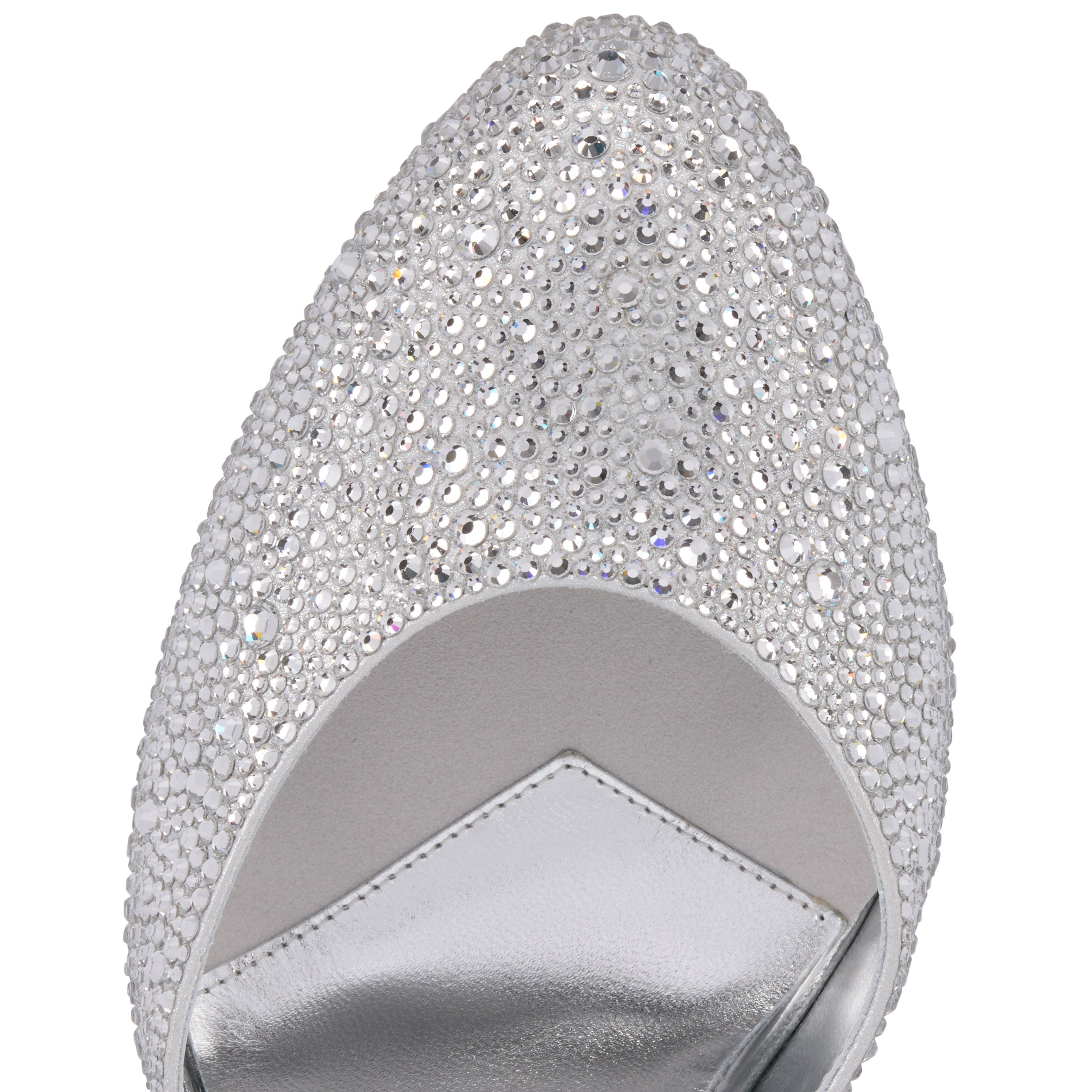Christian Louboutin Dolly Mule Strass Women Shoes | Color Silver
