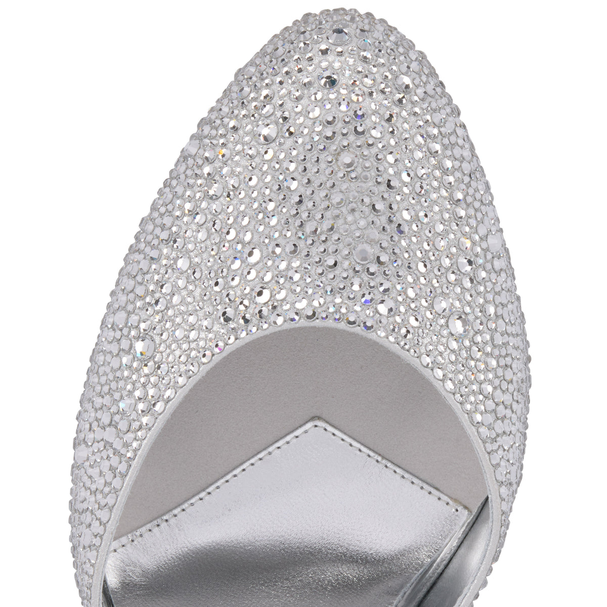 Christian Louboutin Dolly Mule Strass Women Shoes | Color Silver