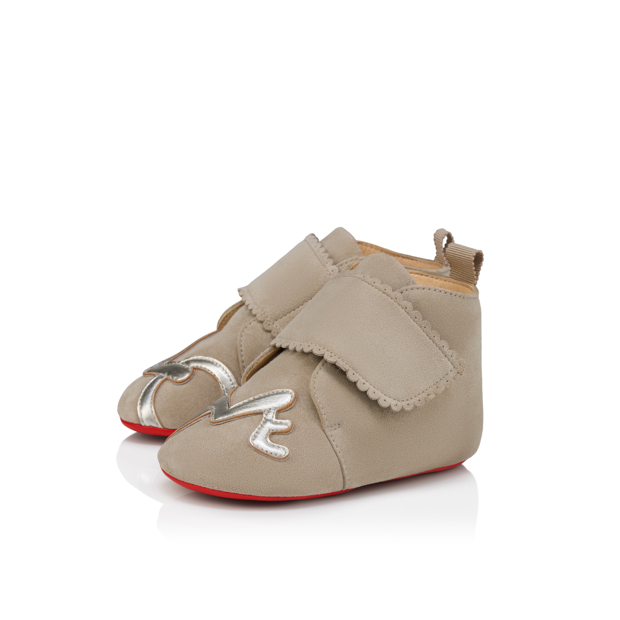 Christian Louboutin Easy Baby Love Kids Unisex Shoes | Color Beige