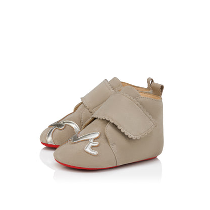 Christian Louboutin Easy Baby Love Kids Unisex Shoes | Color Beige