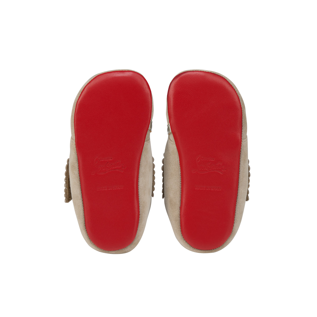 Christian Louboutin Easy Baby Love Kids Unisex Shoes | Color Beige