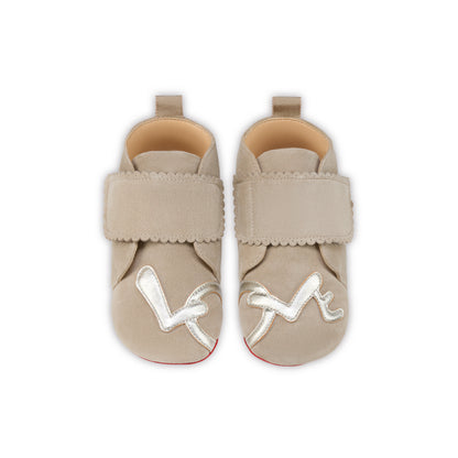 Christian Louboutin Easy Baby Love Kids Unisex Shoes | Color Beige