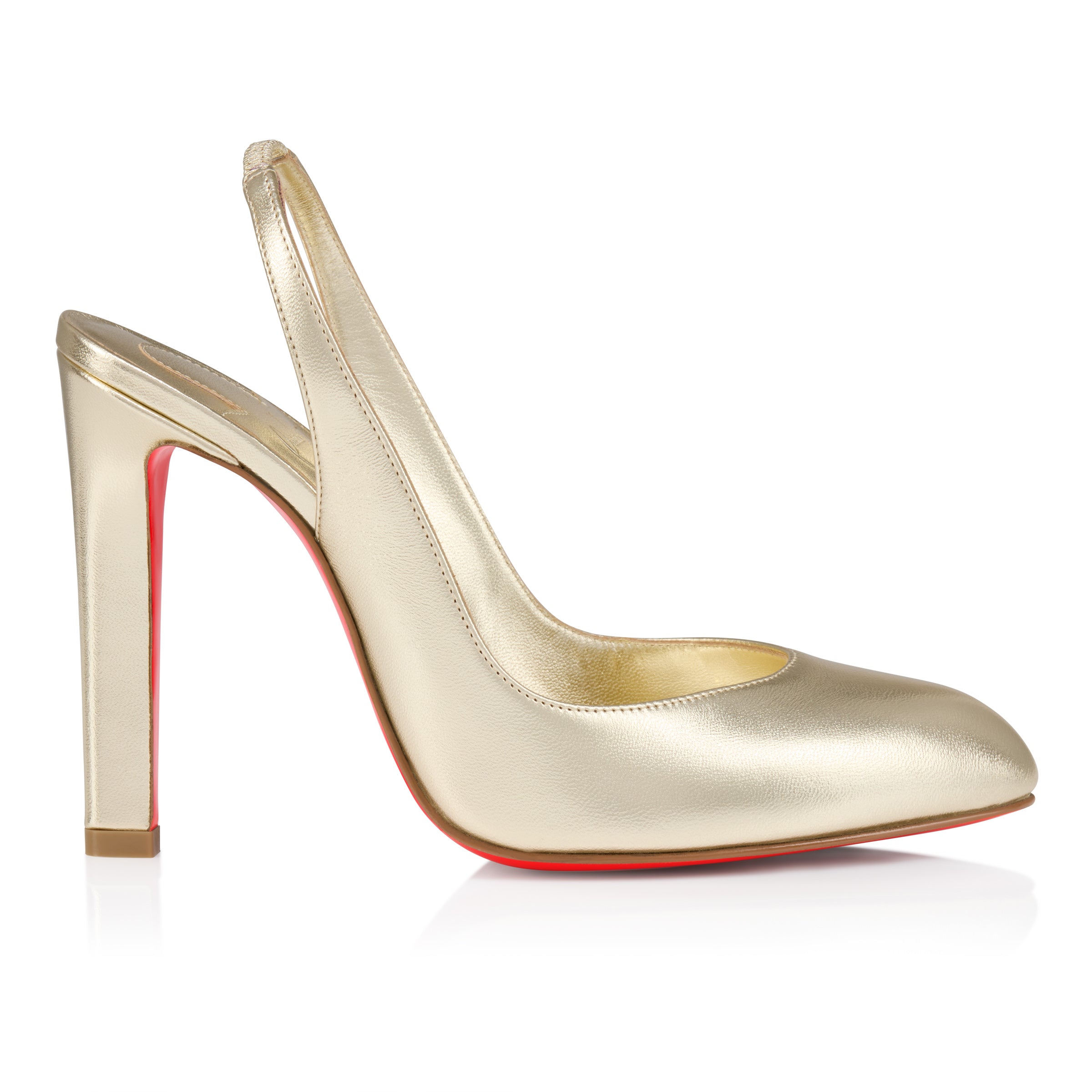 Christian Louboutin Fannylove Sling Women Shoes | Color Gold
