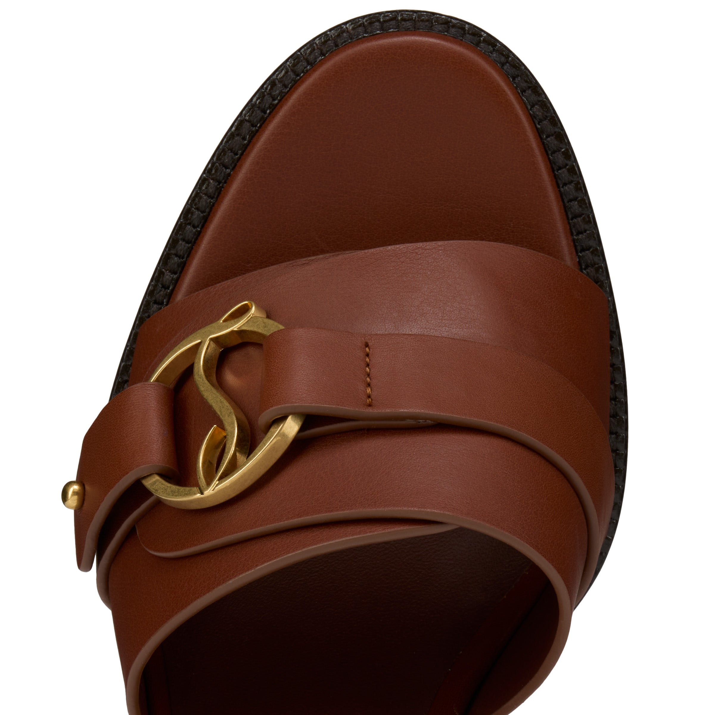 Christian Louboutin Her In Roma Mule Women Shoes | Color Brown New
