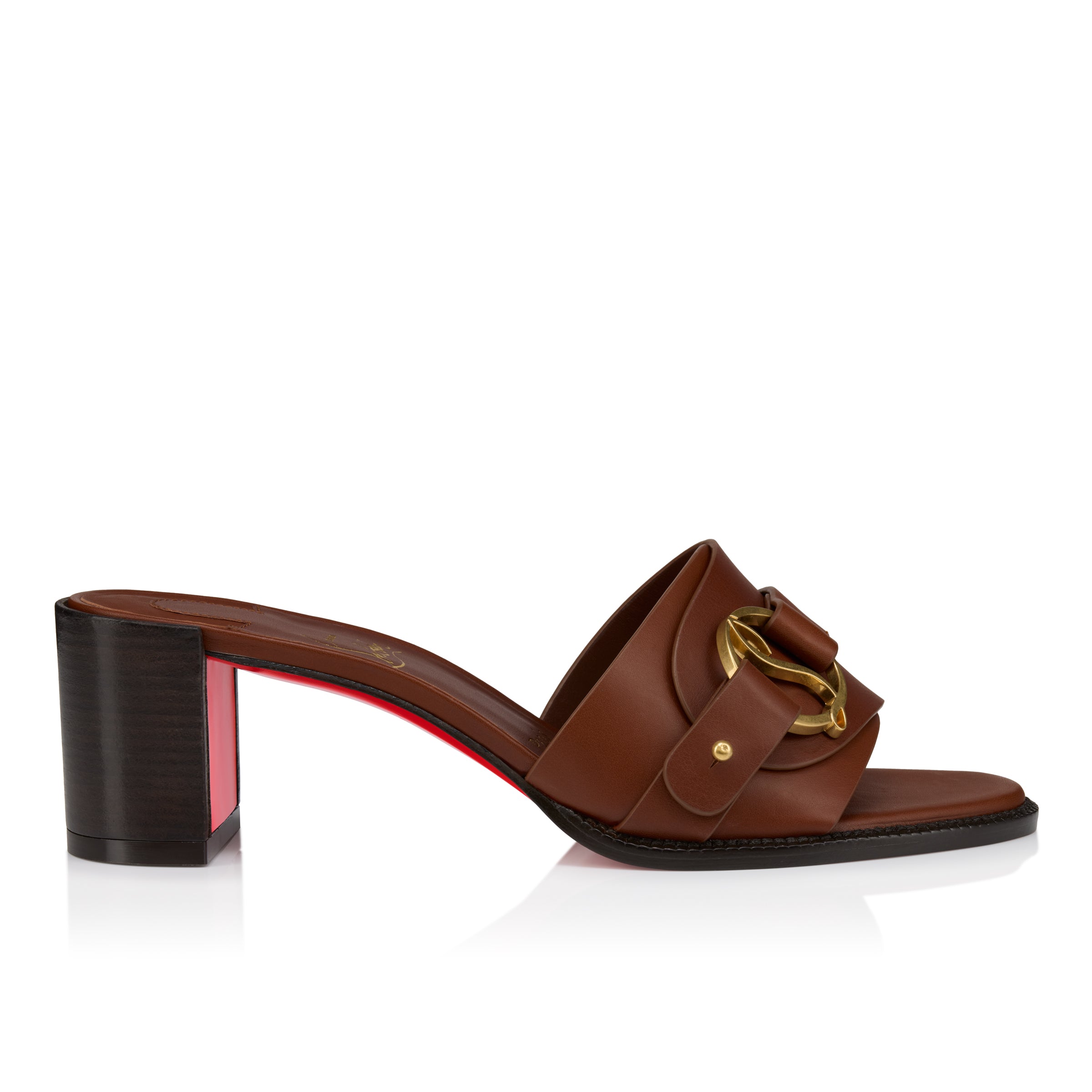 Christian Louboutin Her In Roma Mule Women Shoes | Color Brown New