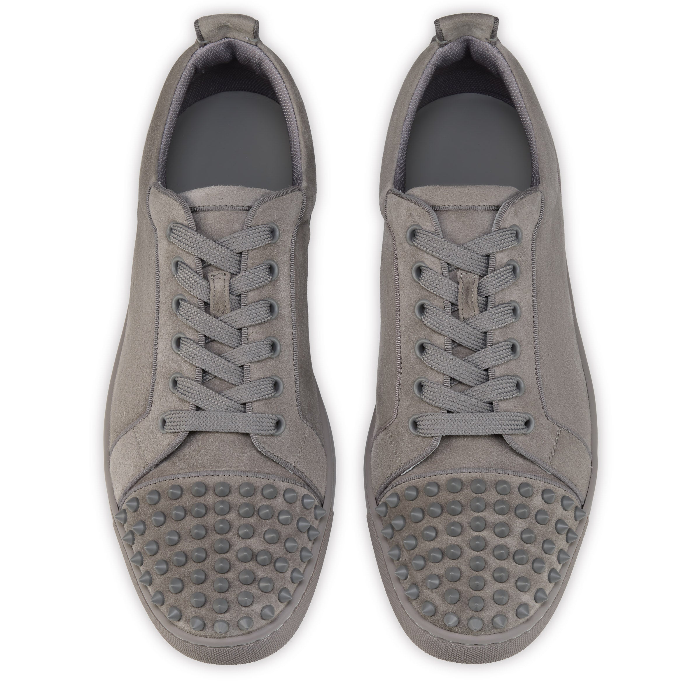 Christian Louboutin Louis Jr Spikes Canopy Men Shoes | Color Grey