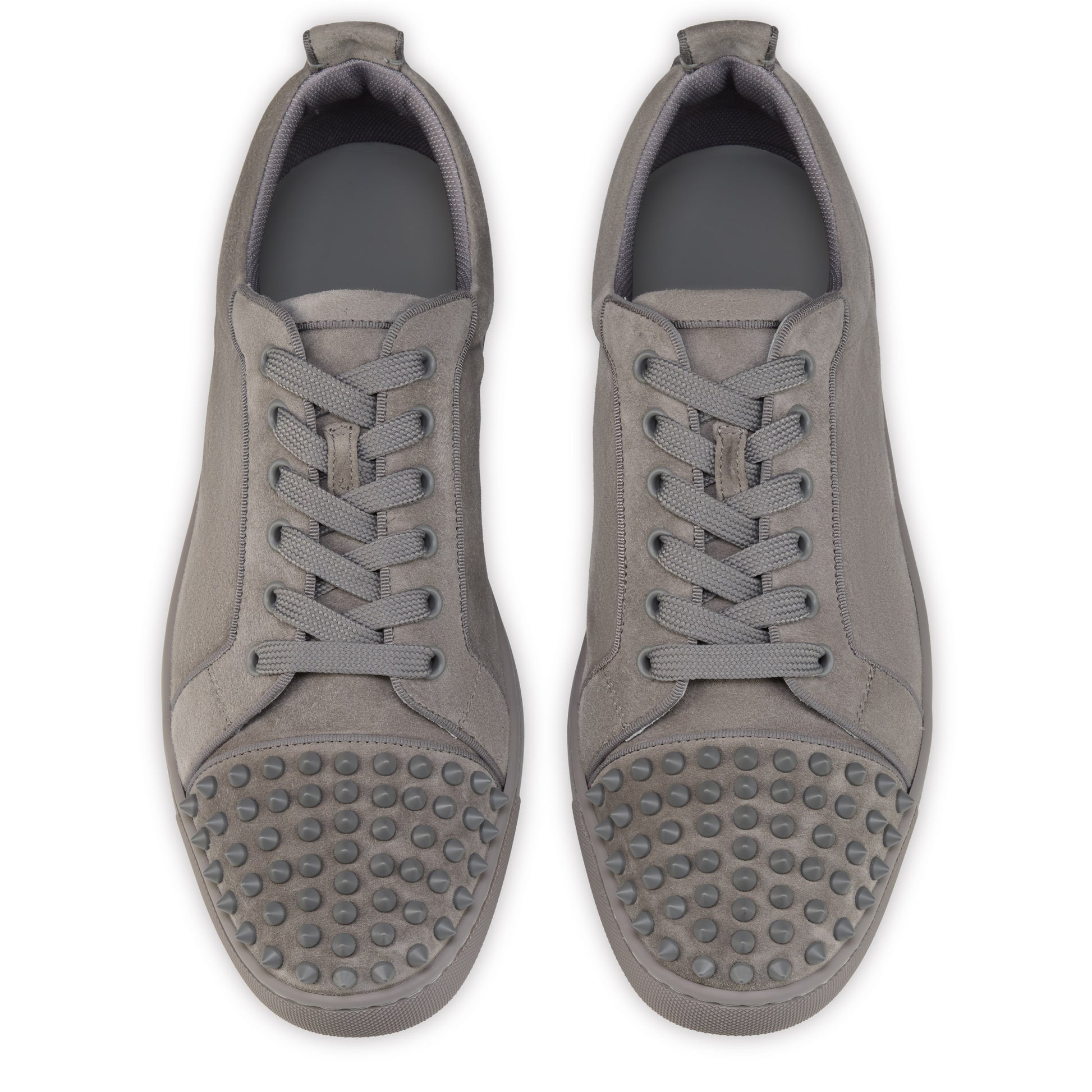 Christian Louboutin Louis Jr Spikes Canopy Men Shoes | Color Grey