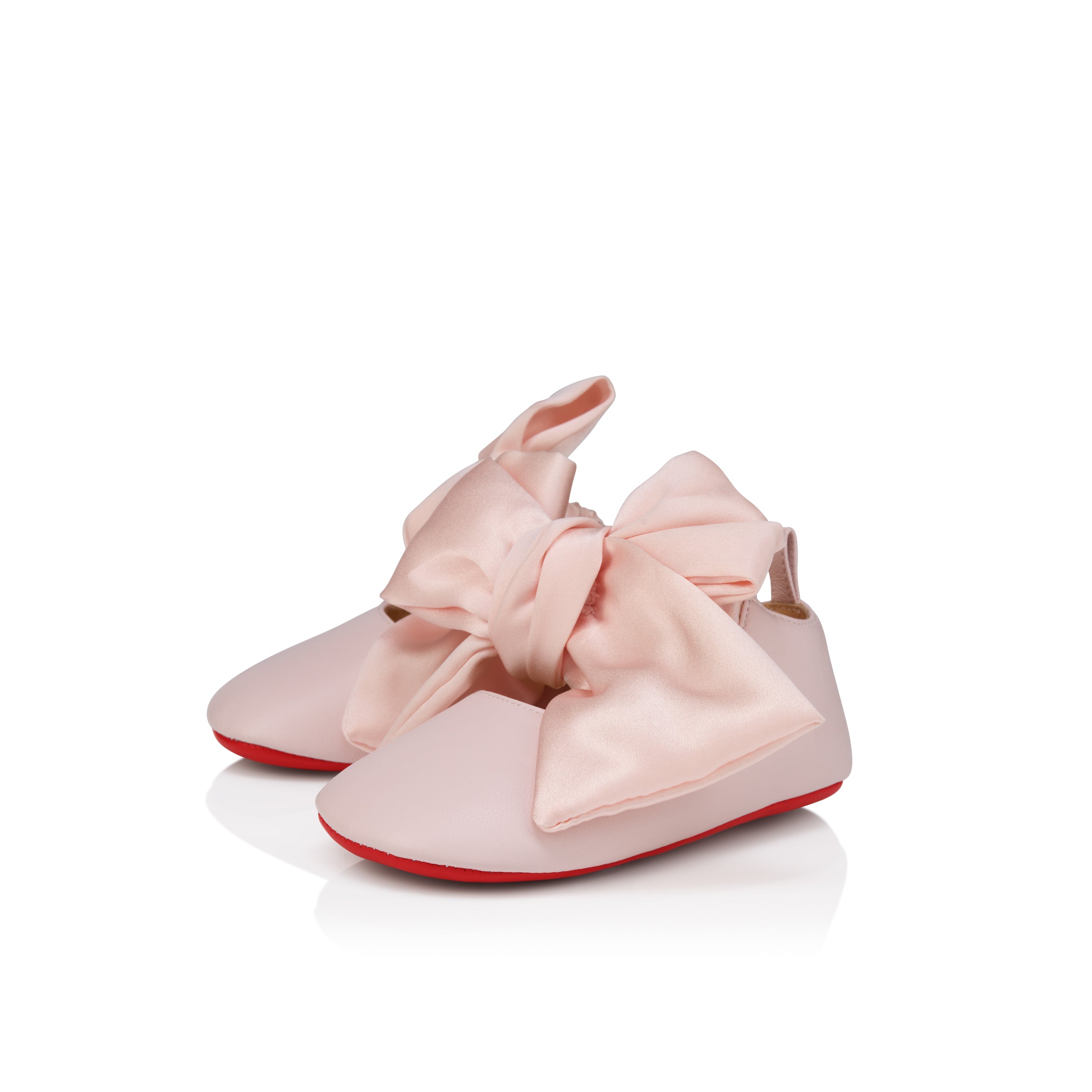 Christian Louboutin Lou Babe Nodo Kids Unisex Shoes | Color Pink