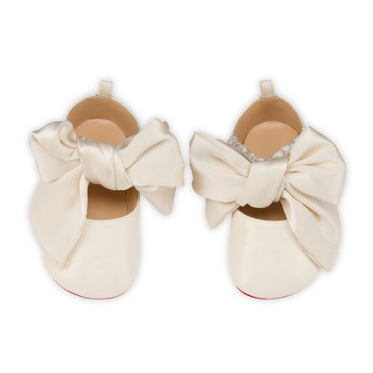 Christian Louboutin Lou Babe Nodo Kids Unisex Shoes | Color White