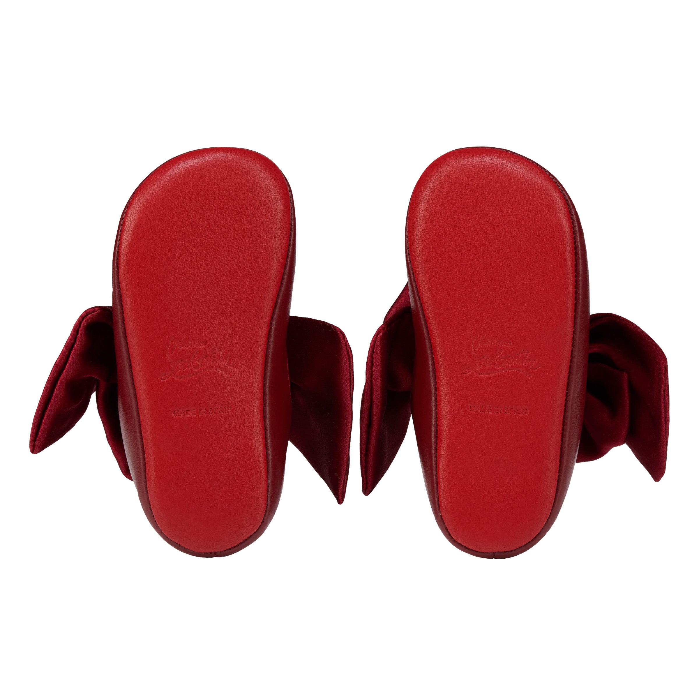 Christian Louboutin Lou Babe Nodo Kids Unisex Shoes | Color Red