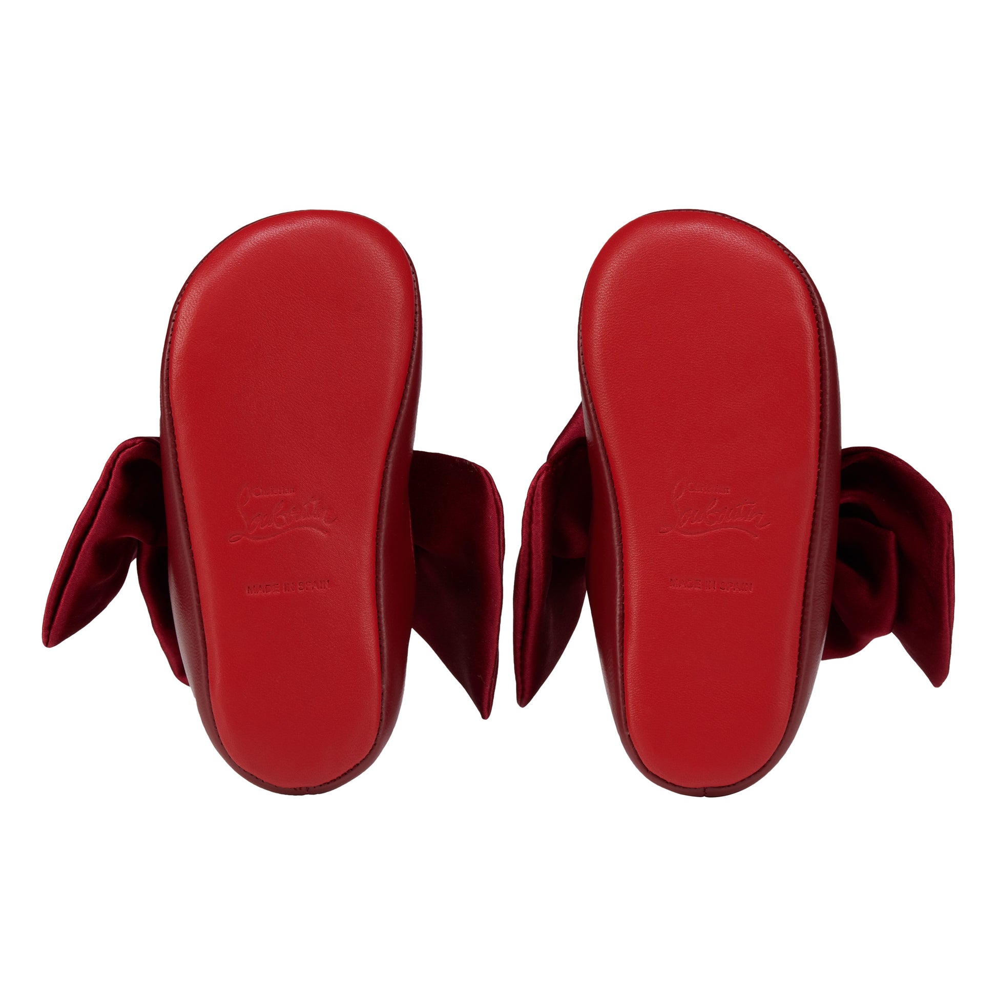 Christian Louboutin Lou Babe Nodo Kids Unisex Shoes | Color Red