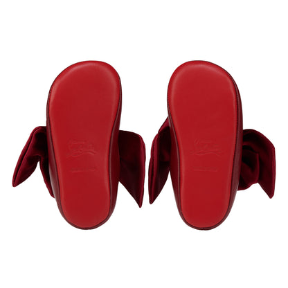 Christian Louboutin Lou Babe Nodo Kids Unisex Shoes | Color Red