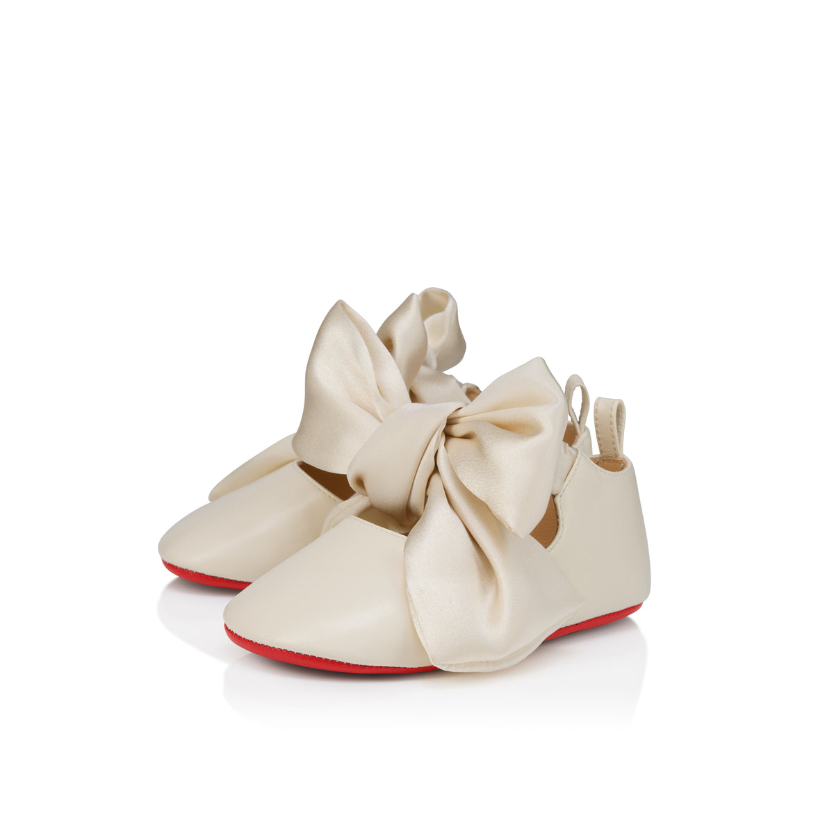 Christian Louboutin Lou Babe Nodo Kids Unisex Shoes | Color White