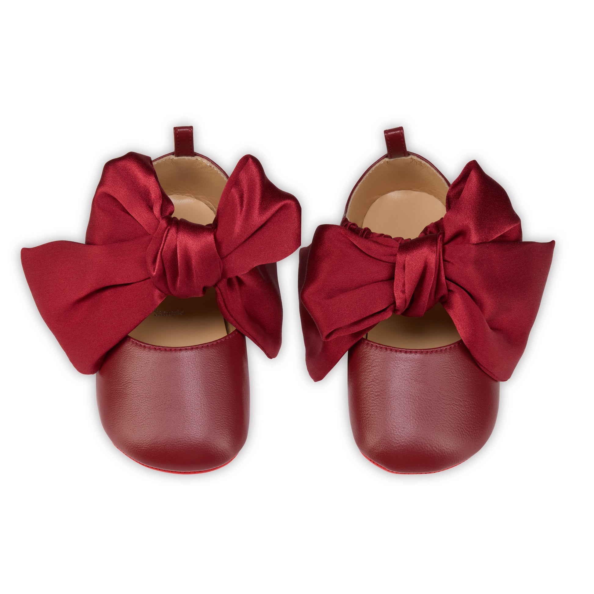 Christian Louboutin Lou Babe Nodo Kids Unisex Shoes | Color Red
