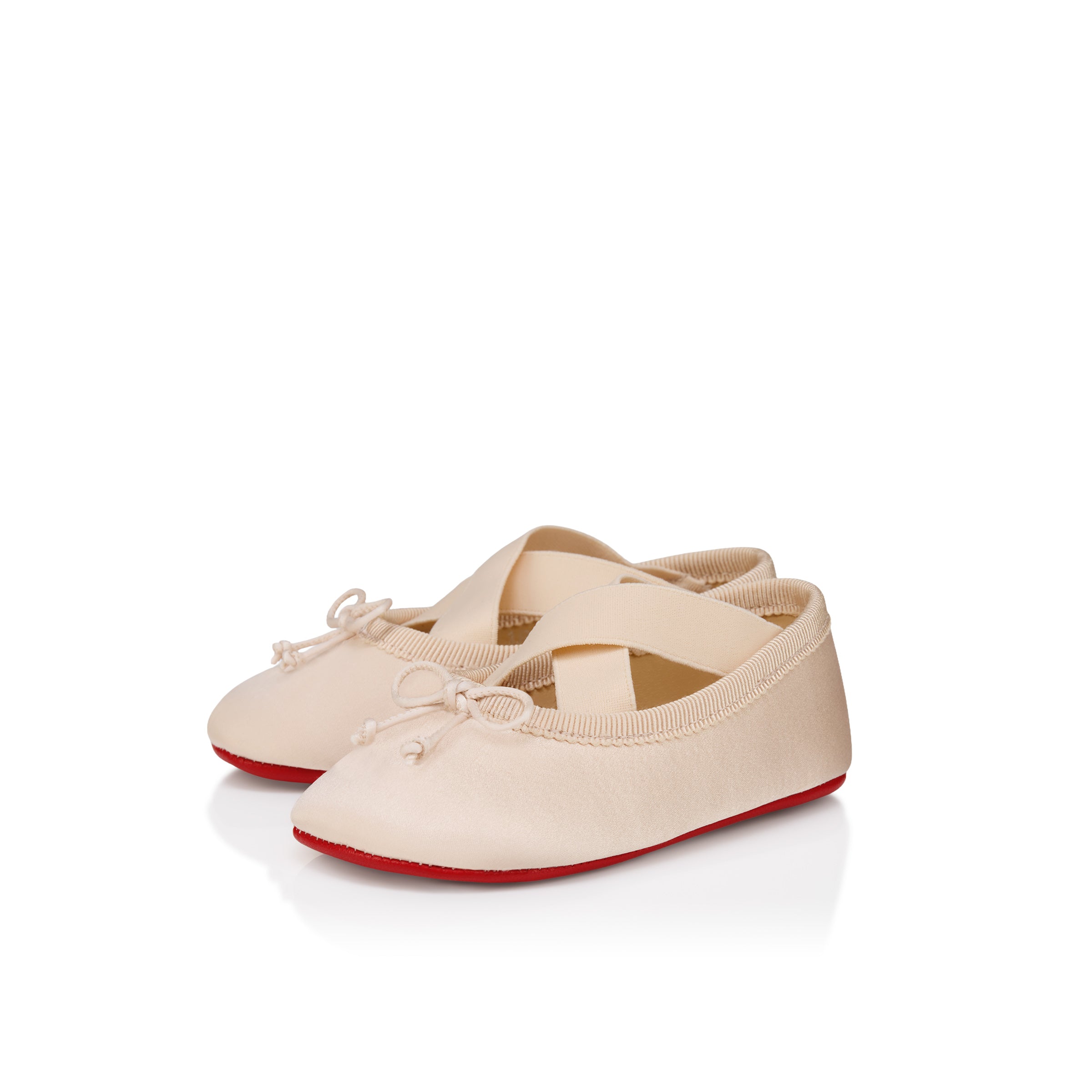 Christian Louboutin Mini Cassiasticina Kids Unisex Shoes | Color Beige