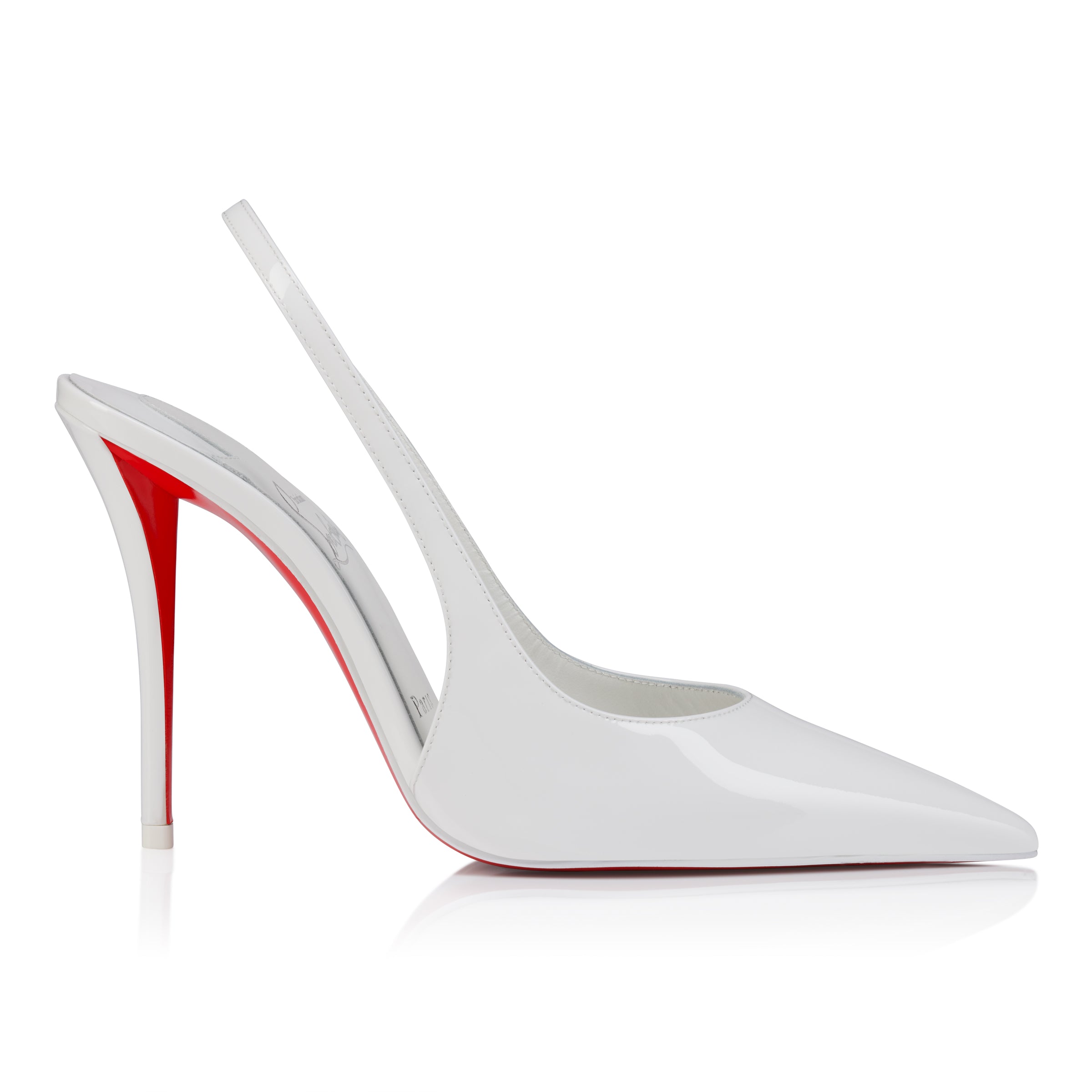 Christian Louboutin Miss Z Sling Back Women Shoes | Color White