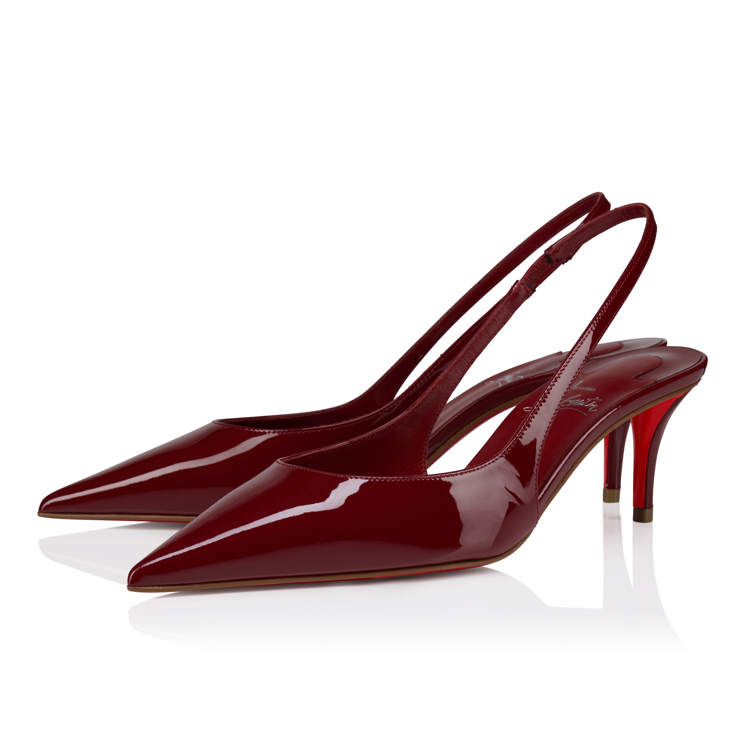 Christian Louboutin Miss Z Sling Back Women Shoes | Color Red