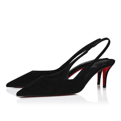 Christian Louboutin Miss Z Sling Back Women Shoes | Color Black