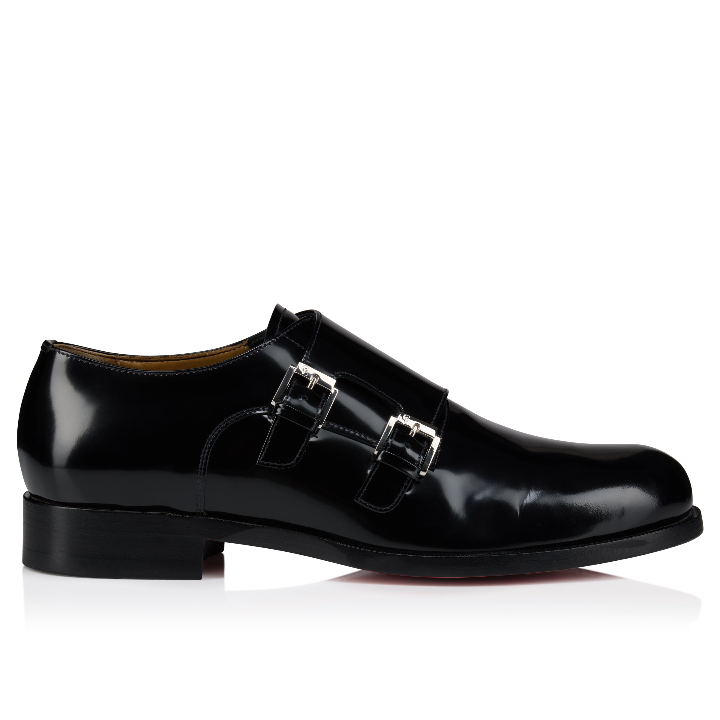 Christian Louboutin Moustachou Monk Men Shoes | Color Black